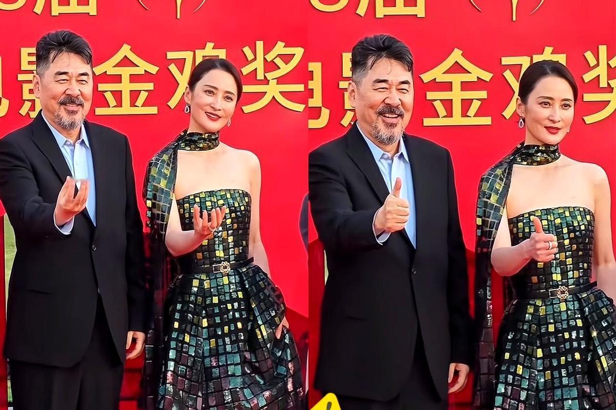 在红毯上，陈建斌三次尝试牵手蒋勤勤，却因为对方忙于整理裙摆、挥手致意而“错过”，