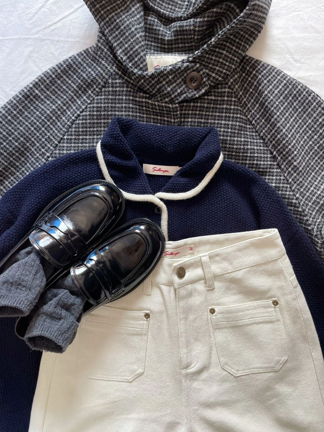 🦕格纹牛角扣大衣它来啦～