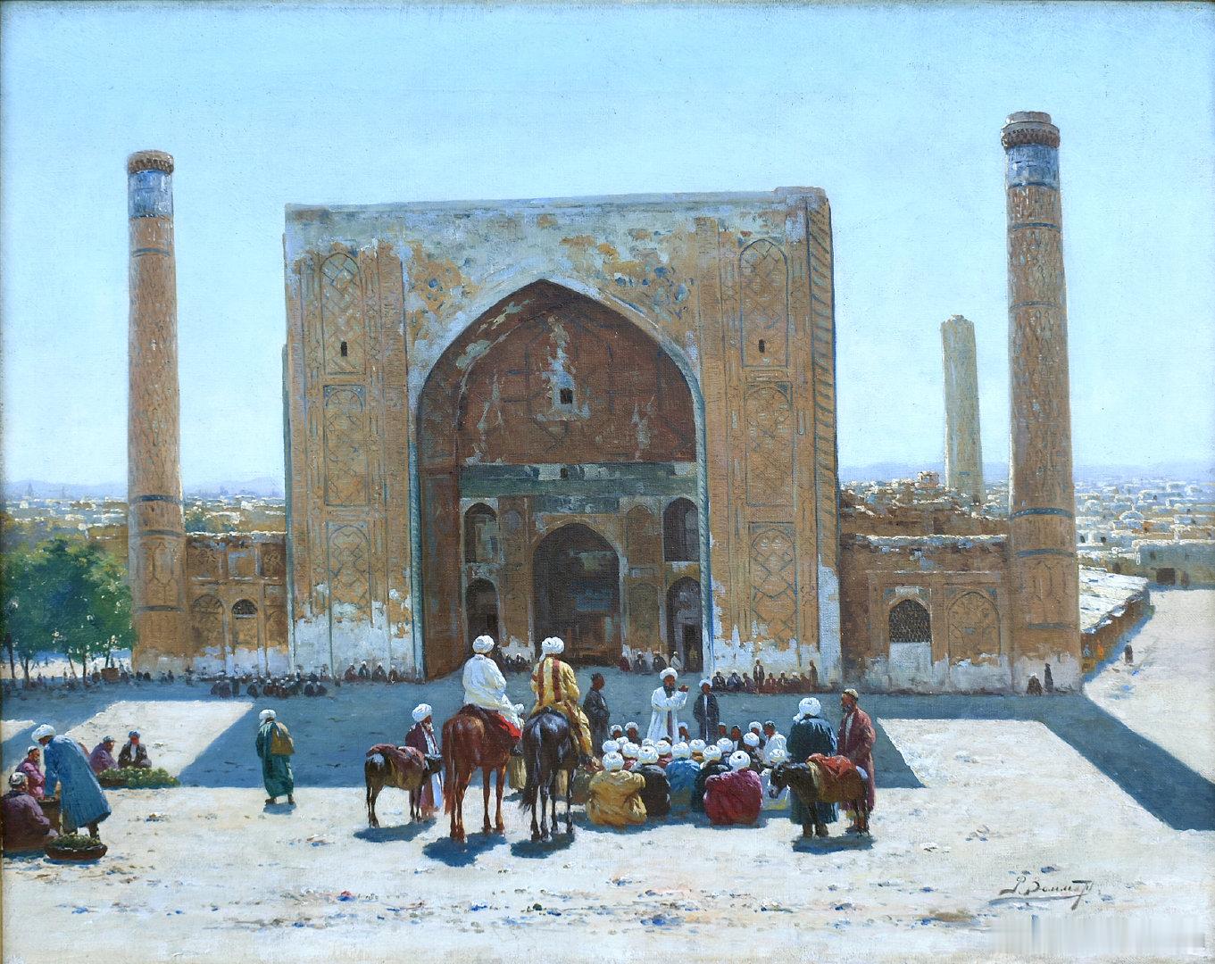 历史知识 俄国画家Richard Zommer（1866 - 1939）的作品《