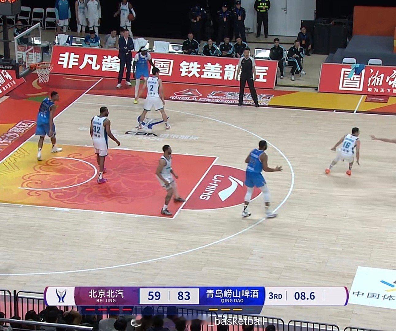 北京北汽杯赛首秀少了不少主力，三节落后青岛24分了cba俱乐部杯