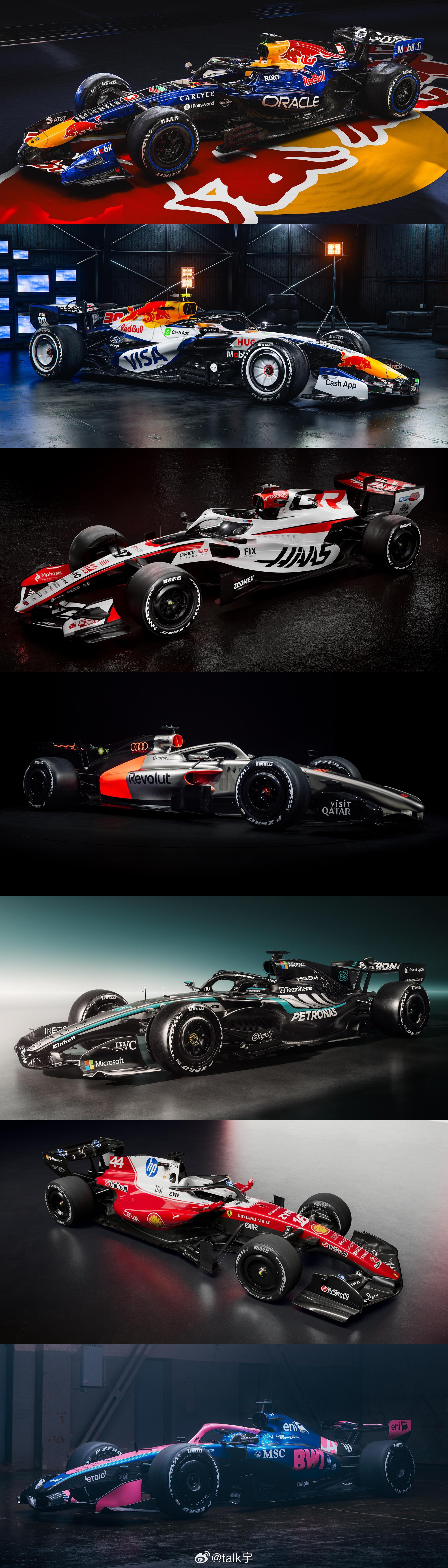 到目前为止发布了七支车队的赛车，其余三支车队都会在二月份发布新车F1