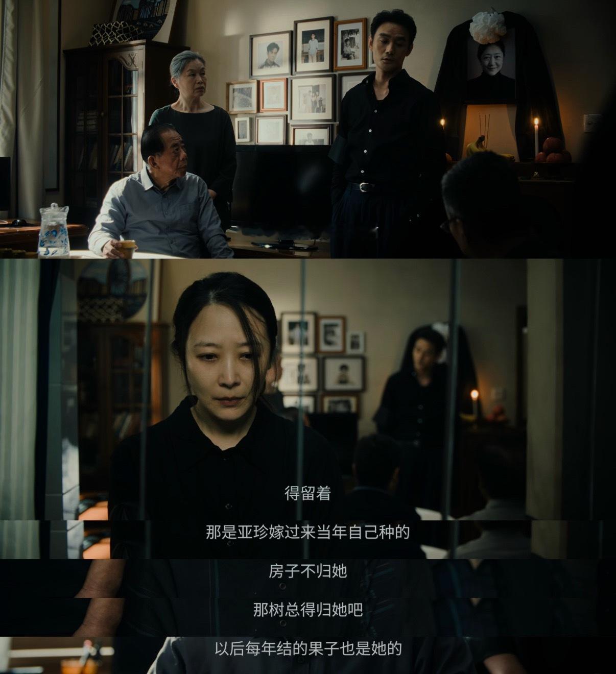 房子不归亚珍，唯独这棵当年她亲手种下的枇杷树要留给她。明明是永别，却用一棵树把念