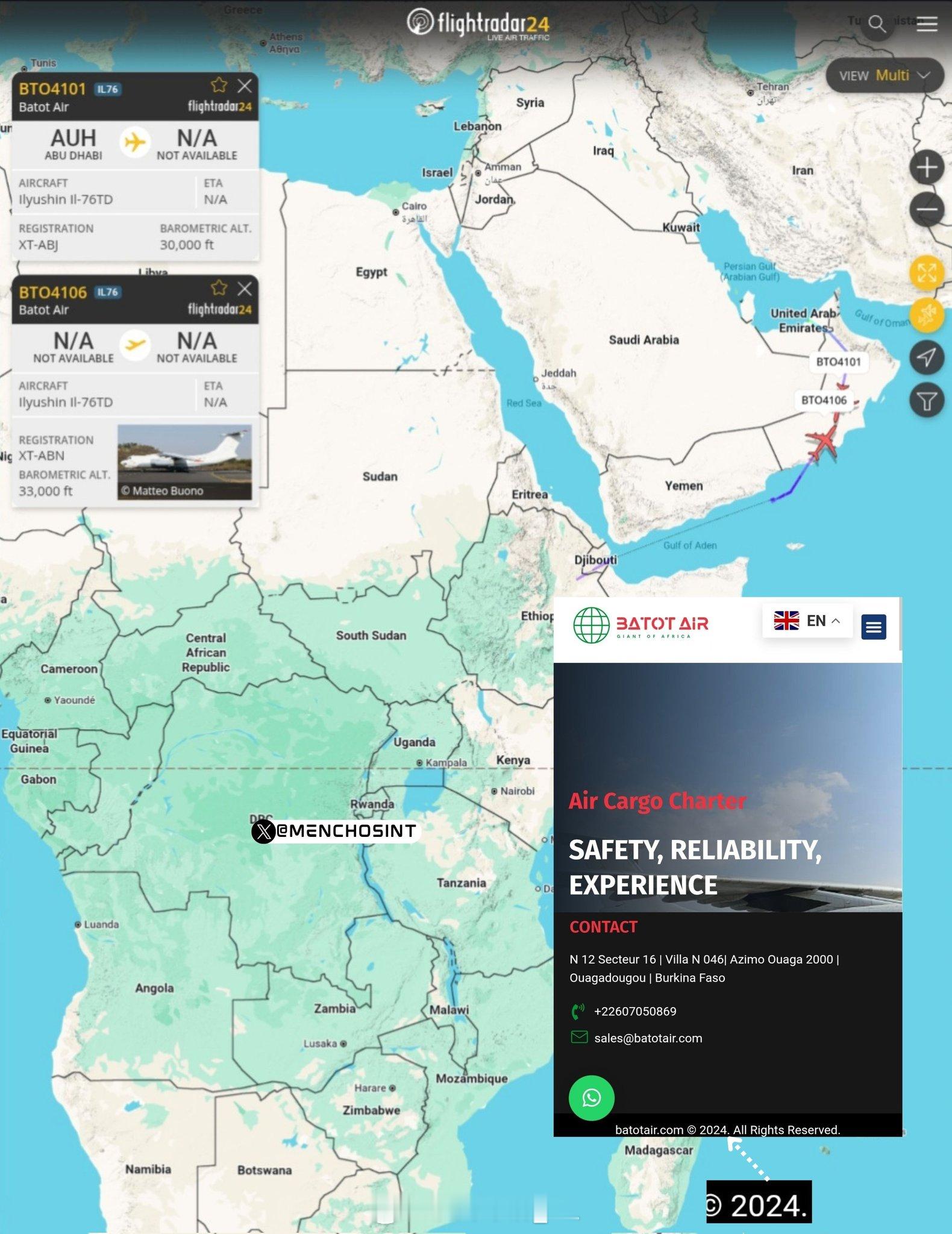 布基纳法索——连像样的空军或货机都没有——“购买”了两架伊尔-76TD运输机，据