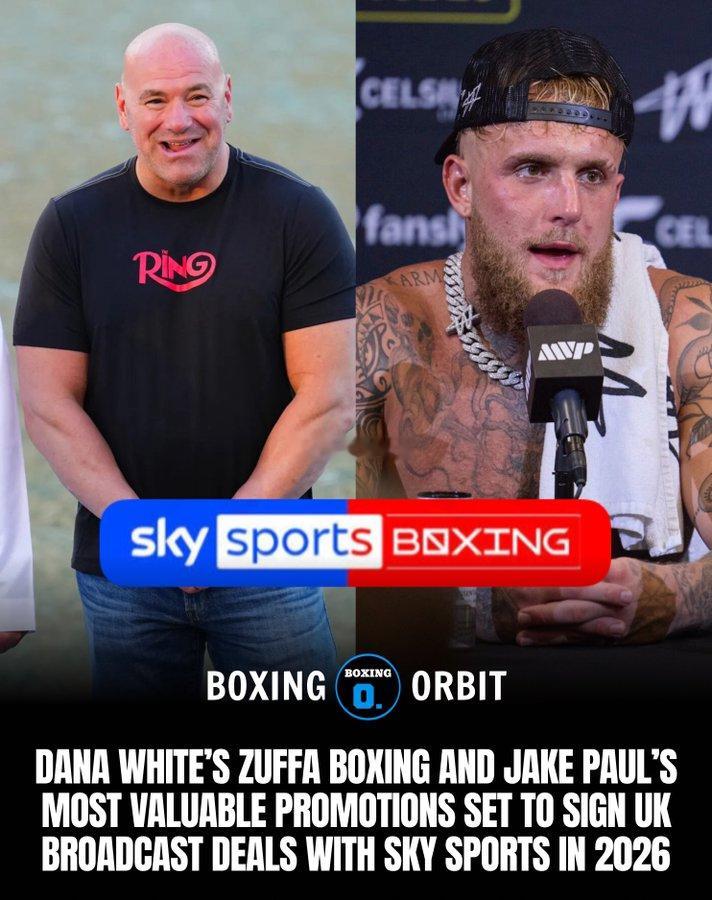 拳坛速递 天空体育SKY SPORTS将于2026年重返拳击转播领域 🥊📺据