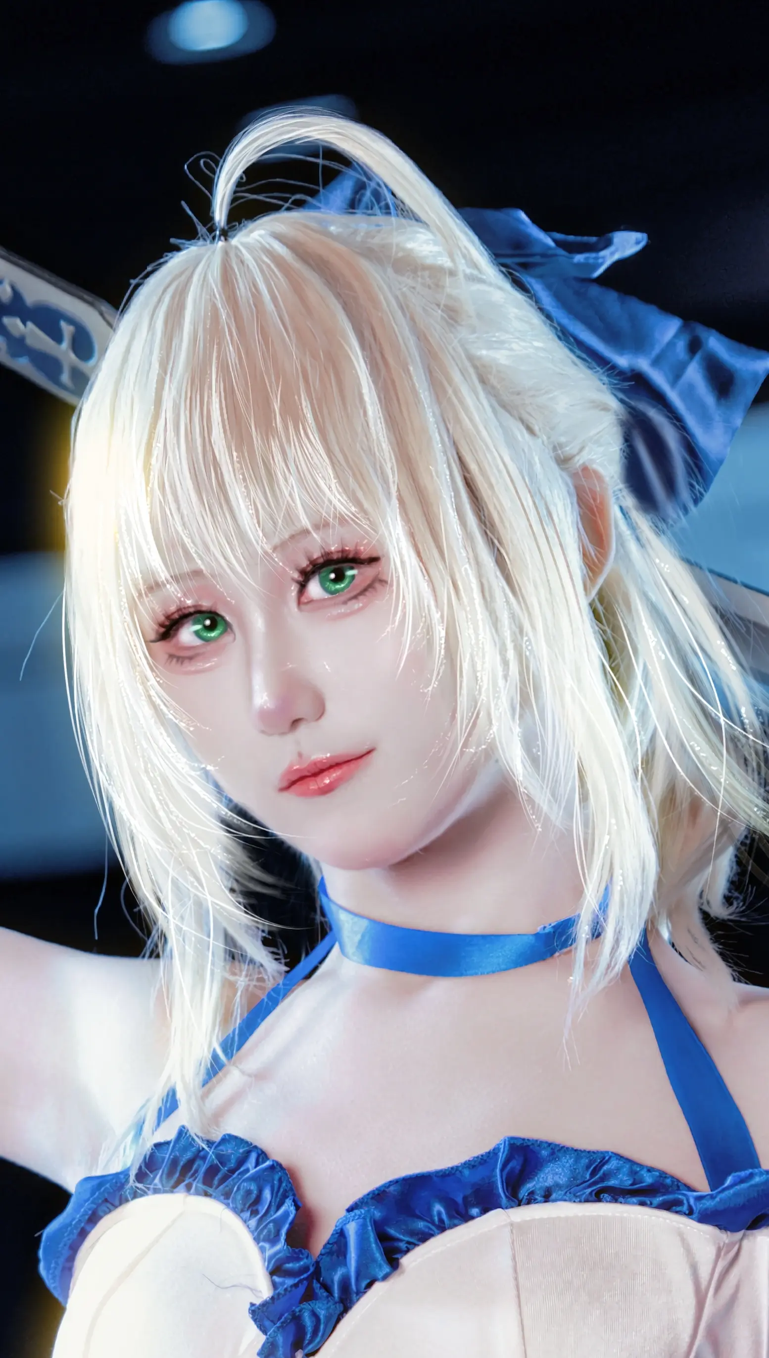 在选定成真之前，我决不会倒下。之前的saberlily cos场照