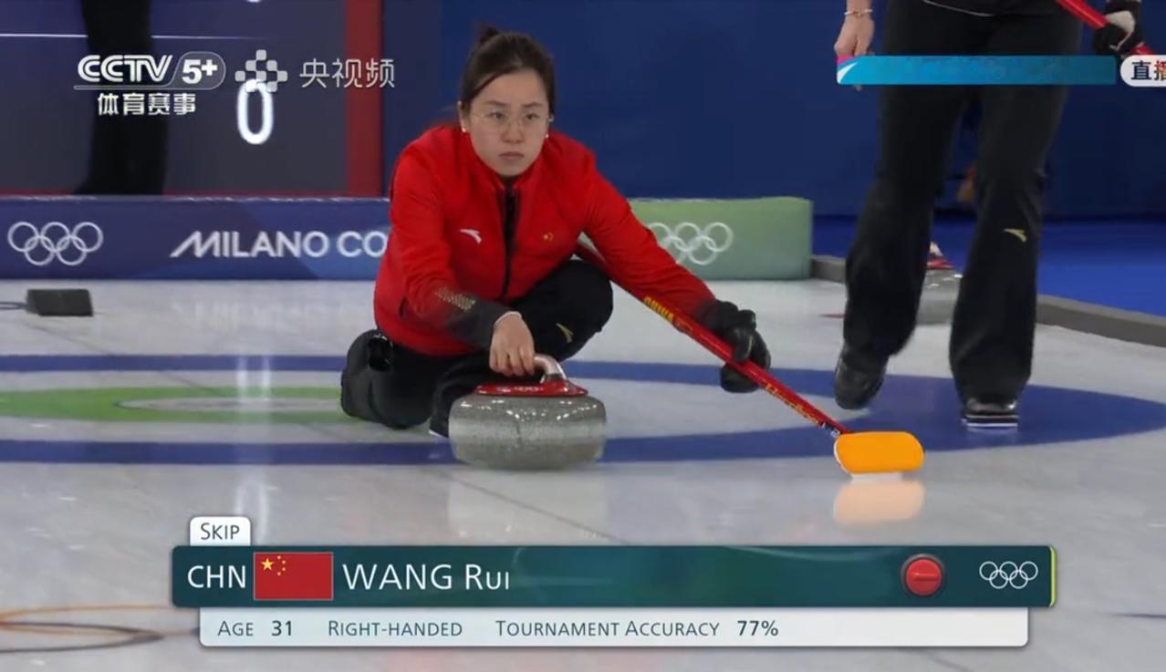 今天中国女子冰壶仍然是前赢后输，王芮的发挥依旧失常，5:10输加拿大后，出线前景