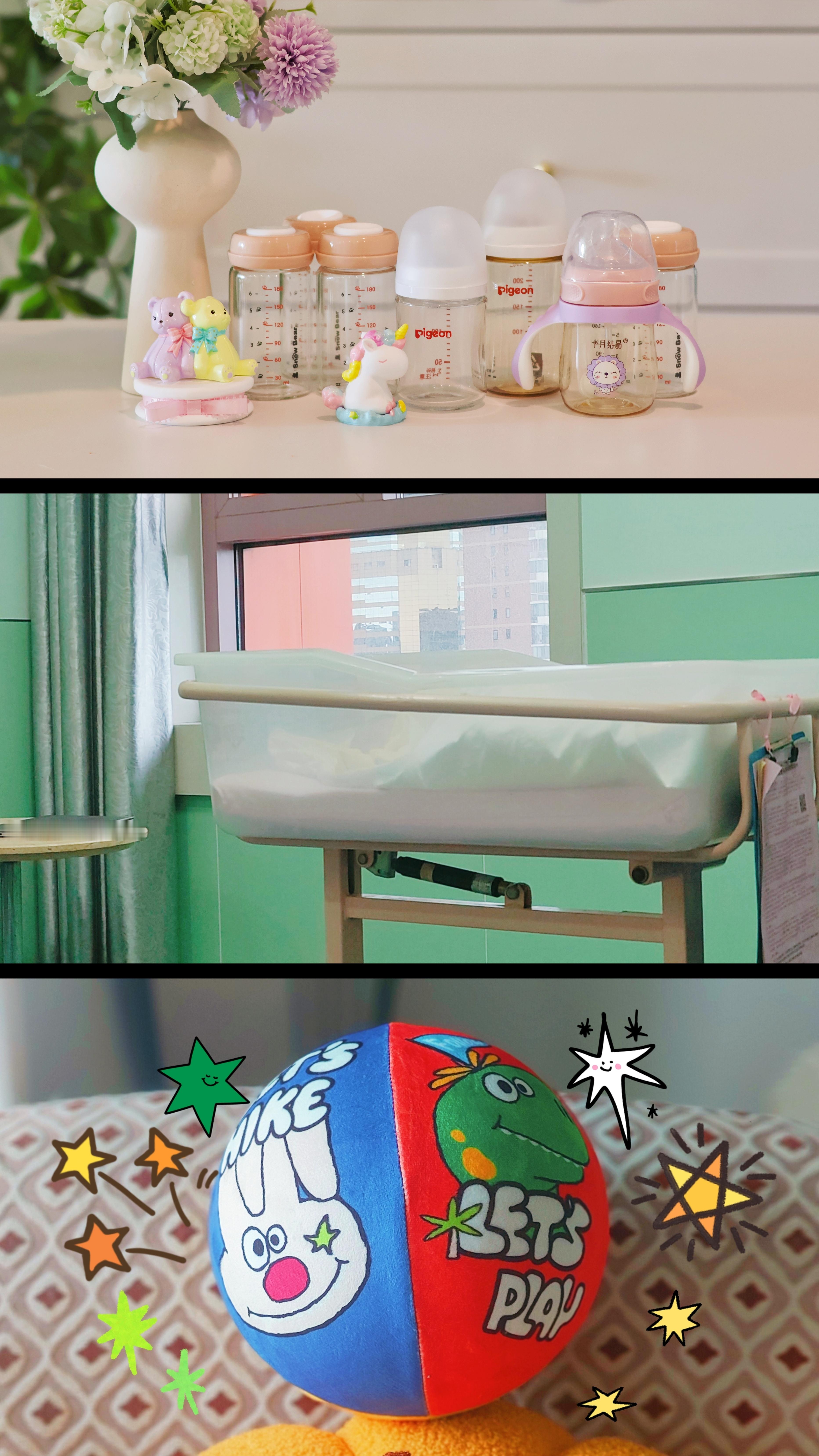 吾家有喜小得盈满，爱逢其时十月想念，今朝相见生命中第二颗星星降临这个家又多了一个