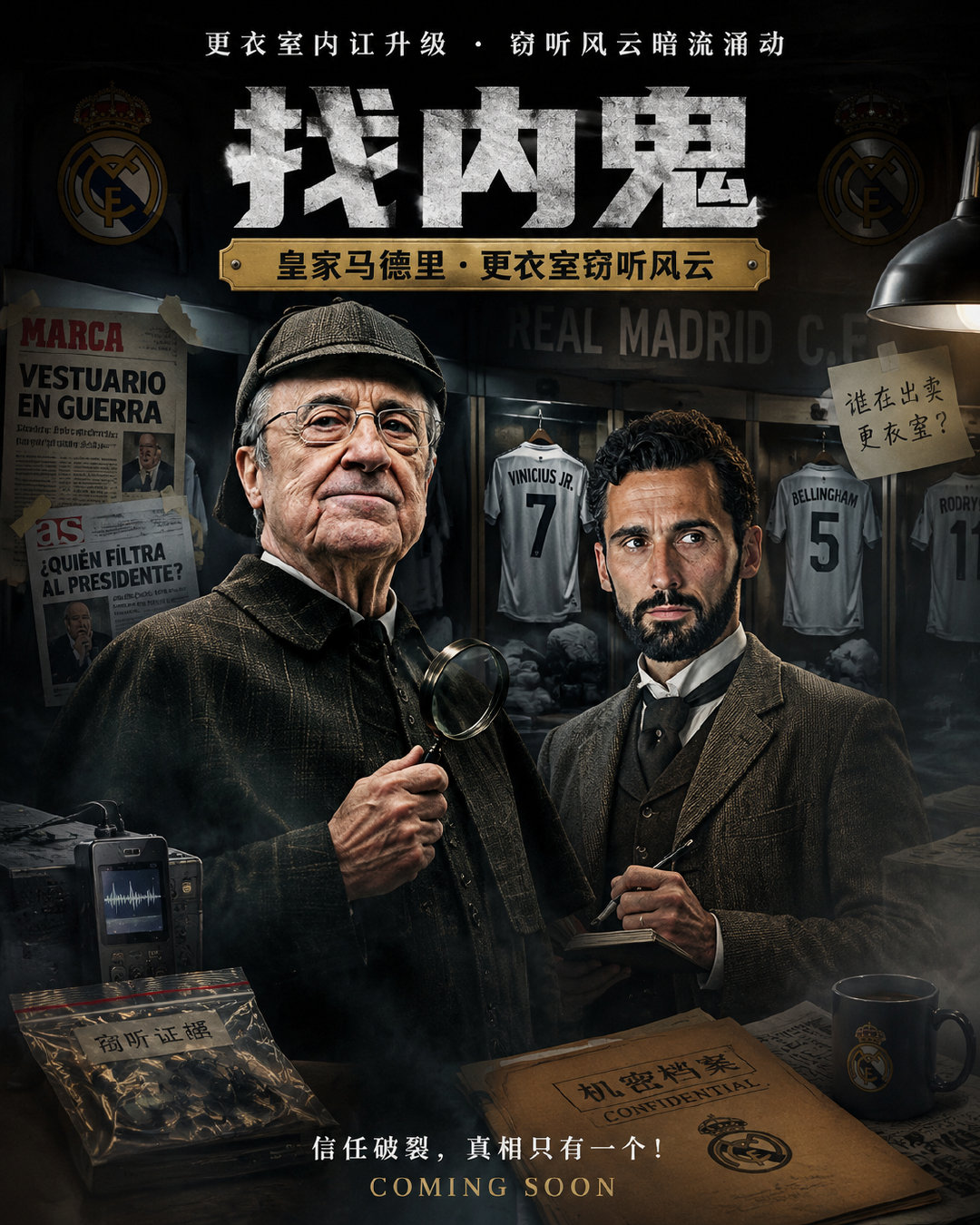 【阿斯报】皇马正全力搜寻并揪出内鬼！俱乐部甚至计划设下圈套吸引内鬼上钩，目前已有