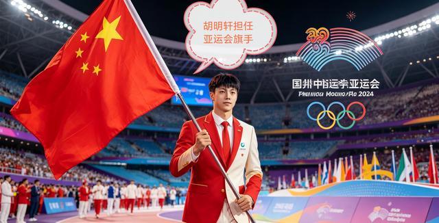 广东运动员胡明轩、毕焜
第20届亚洲运动会上中国体育代表团开幕式、闭幕式举旗手！