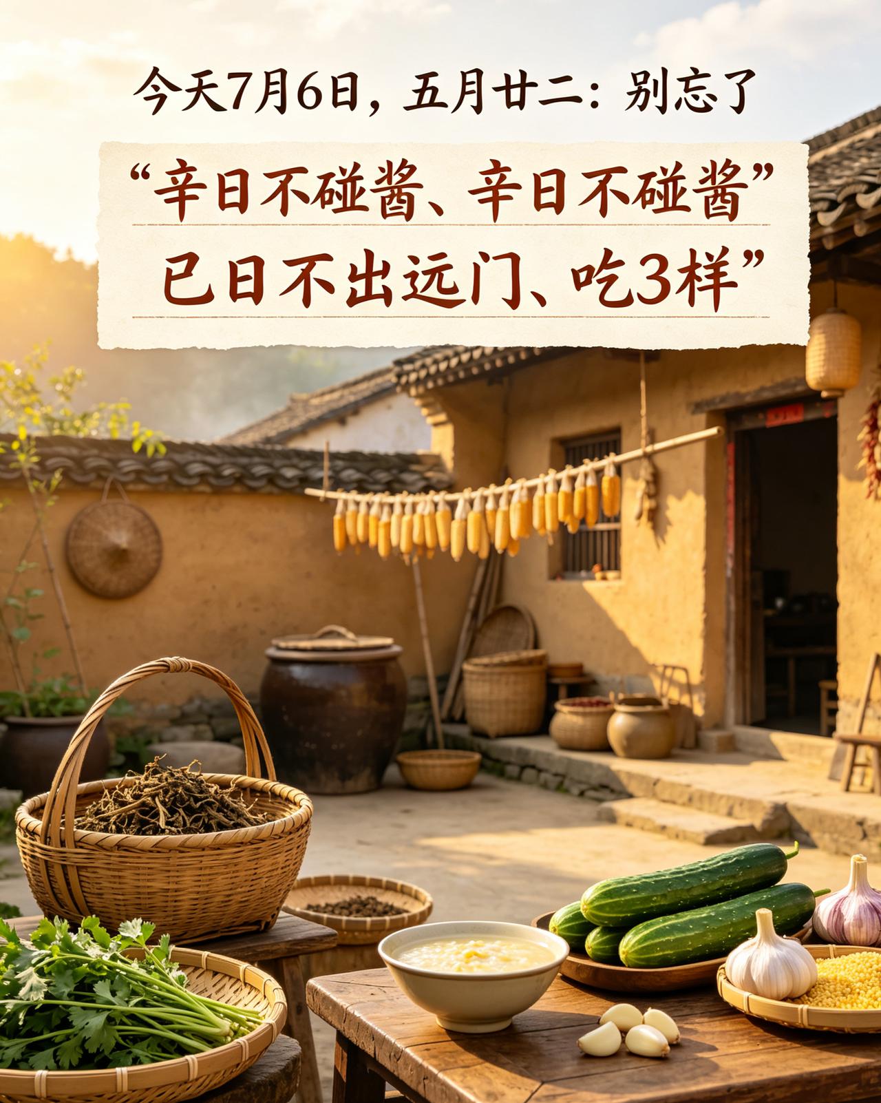 【7月6号｜农历五月廿二：明天小暑，今天记牢"吃2样忌2样"，比你囤藿香正气管用