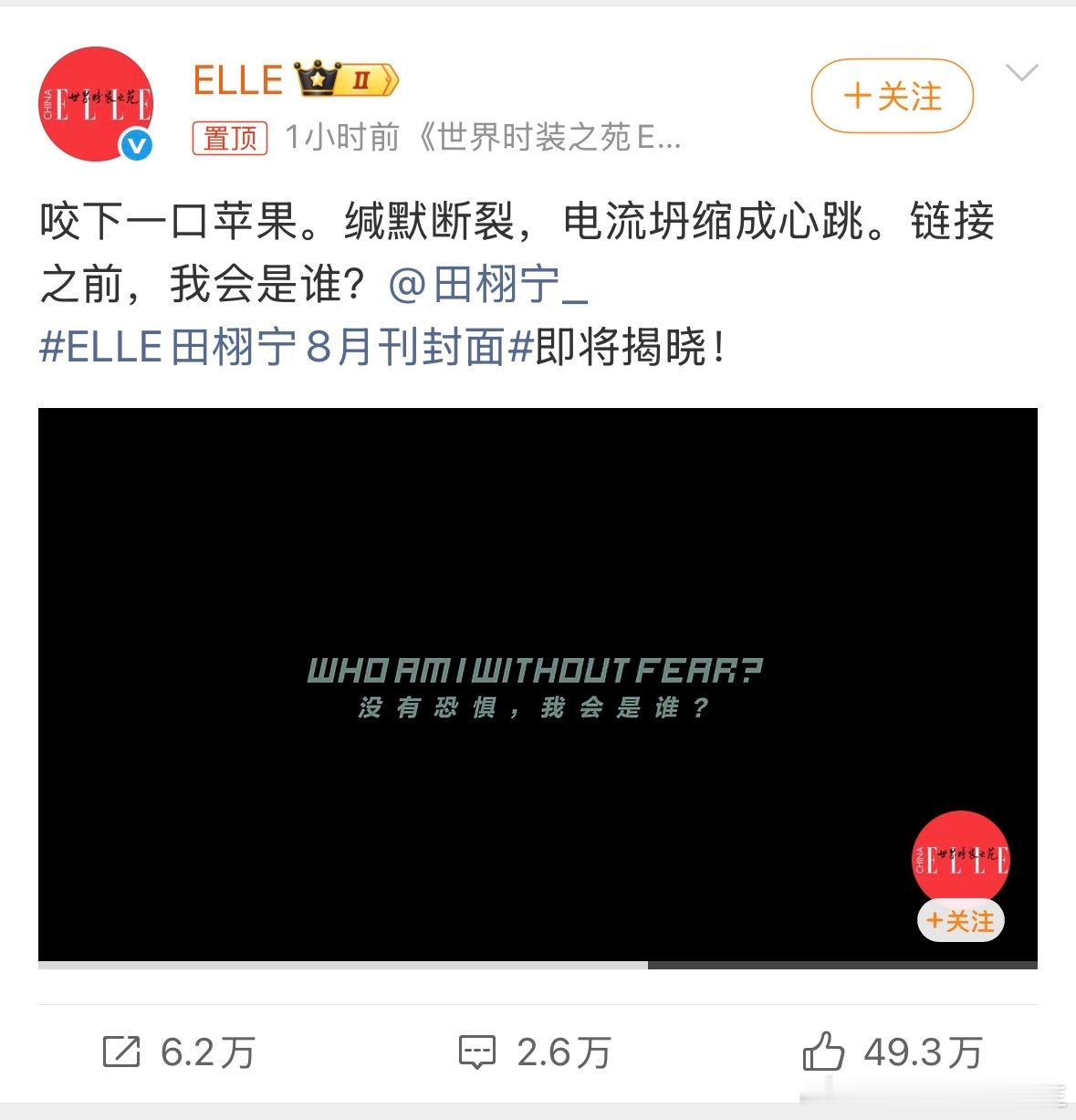 elle田栩宁8月刊封面 ELLE创刊38年最高配置给了田栩宁，单人四封面，EL