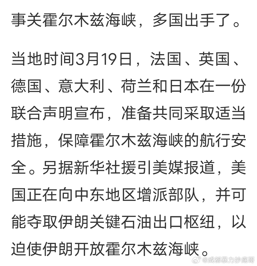 发达国家联手共同护航