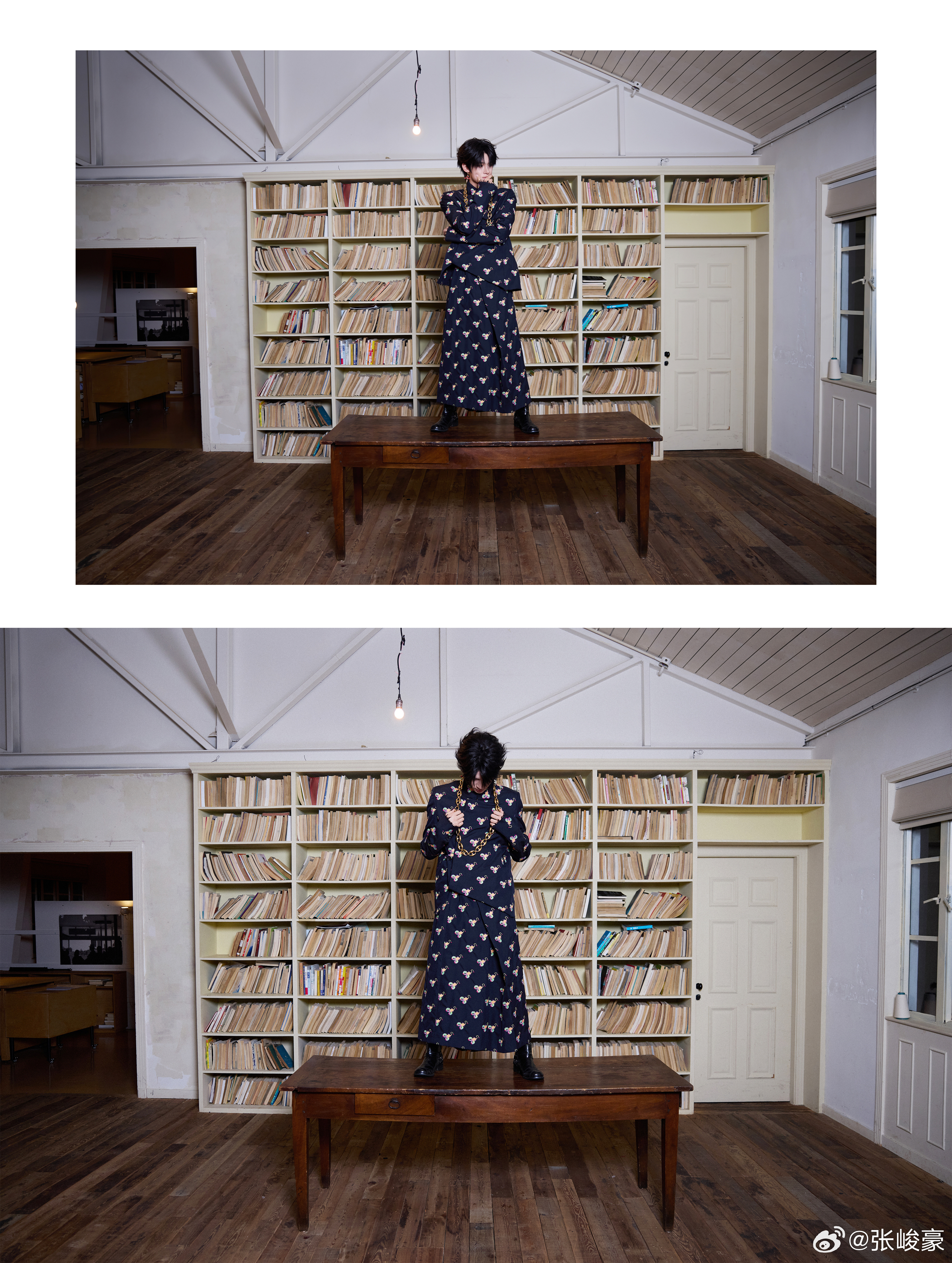 张峻豪上城士活动出图 张峻豪上城士活动出图一身刺绣长袍展现东方美学期待张峻豪张峻