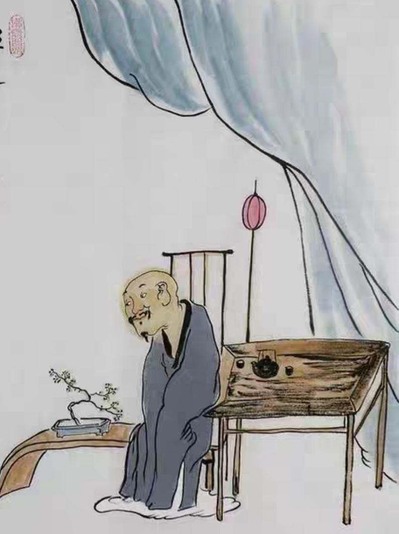 上联，灯昏影乱夜人倦，就寝

下联，？？？