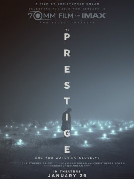 为纪念影片上映20周年，诺兰执导的经典悬疑片《致命魔术》确认北美重映，定档202