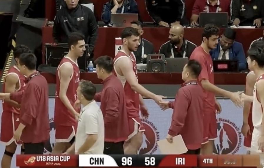 中国U18男篮96-58大胜伊朗，三连胜锁定头名
刚刚结束的U18男篮亚洲杯小组