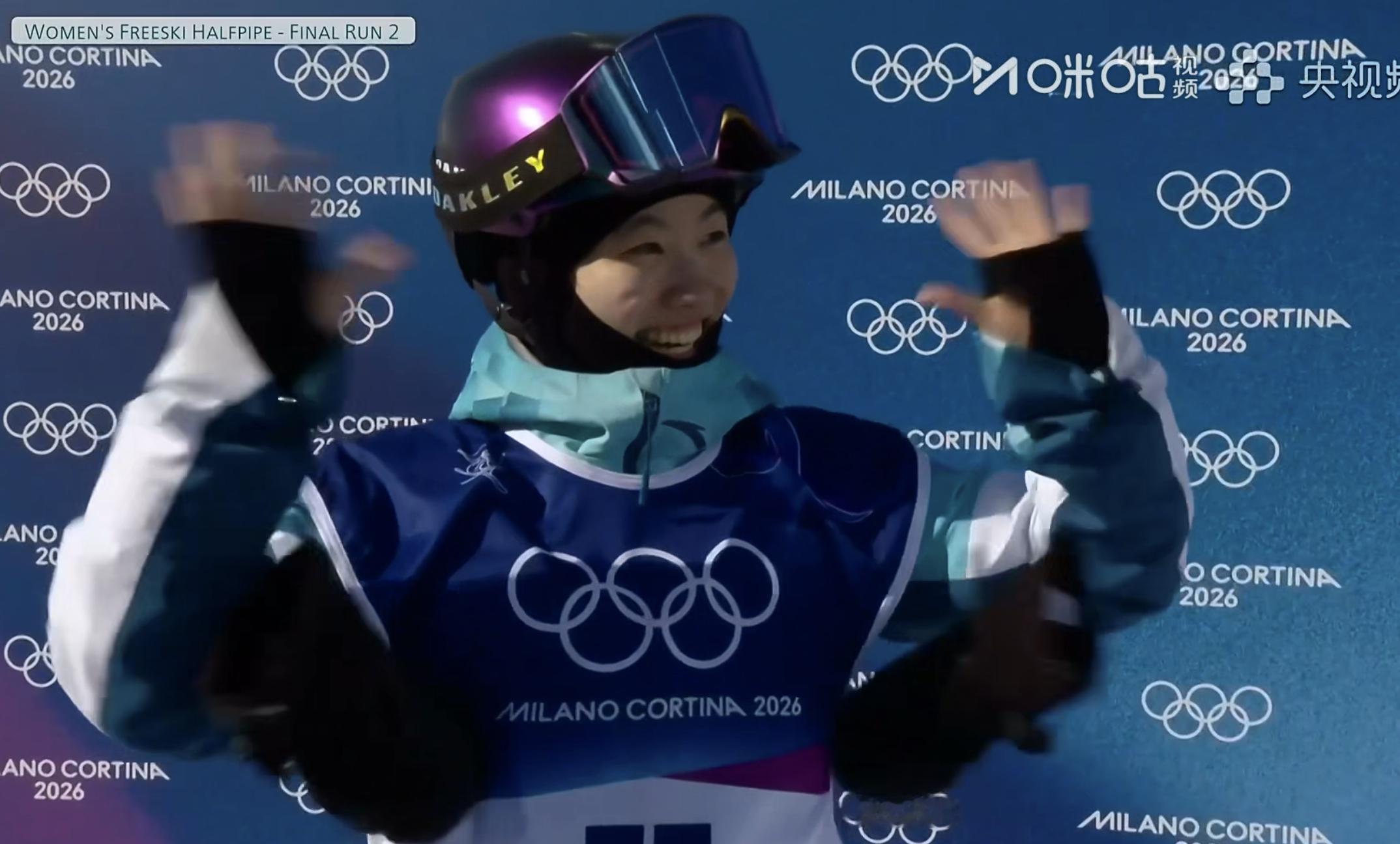 刘奕杉第二轮没能超过第一轮的70.00分！ 依然暂列第5！女子U型场地决赛