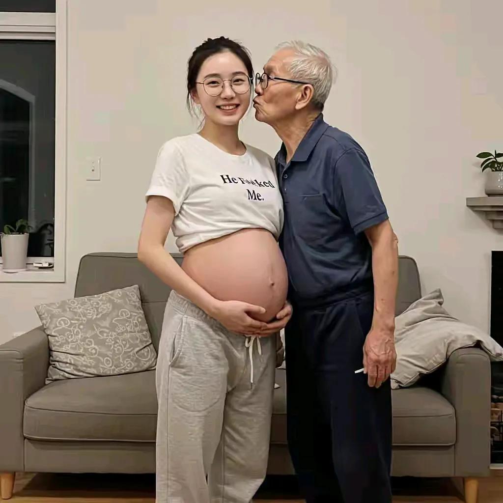 温馨时刻：爷爷与孕妇的甜蜜互动🥰