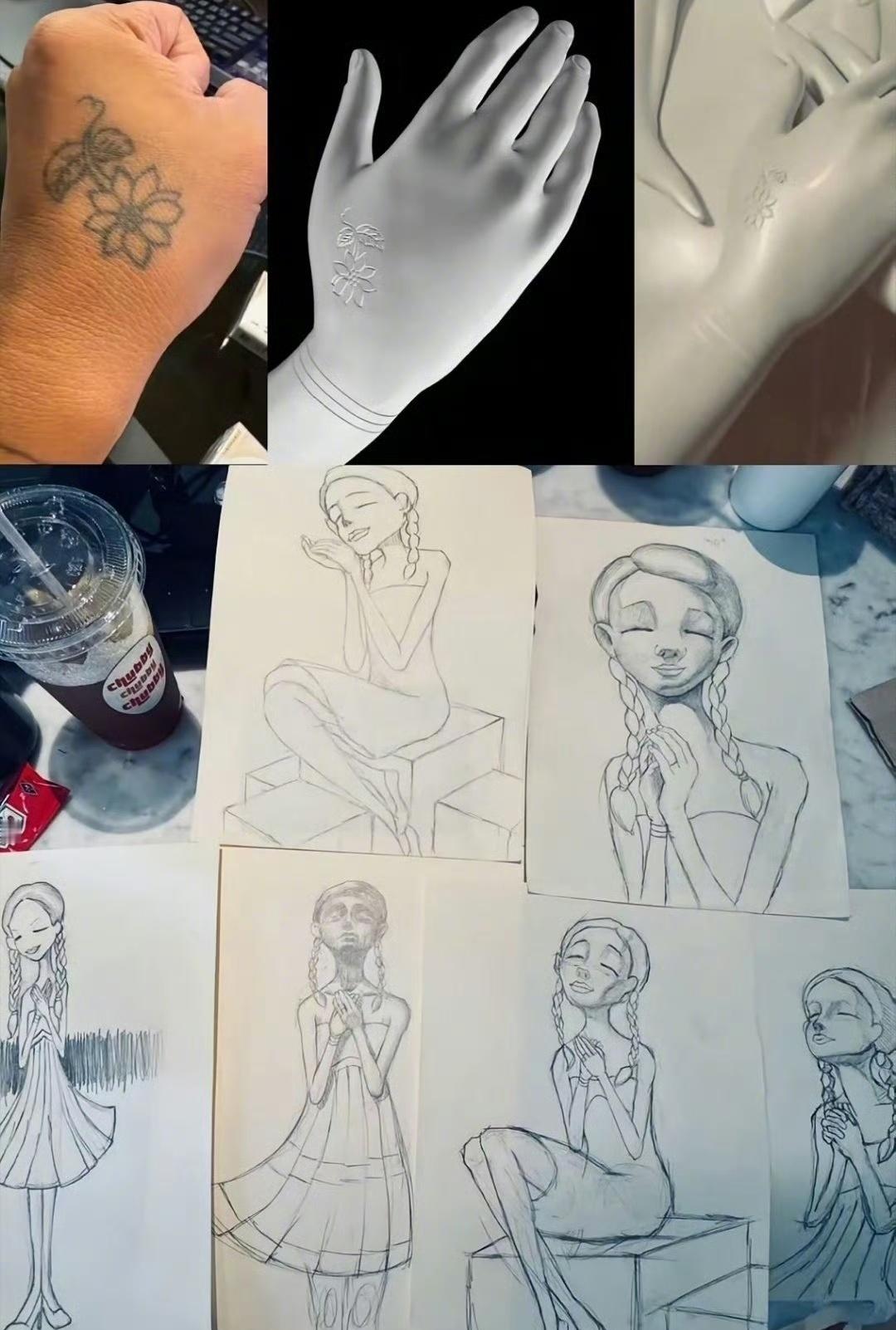 具俊晔在大S墓前录综艺具俊晔设计大S雕像草图具俊晔晒出自己设计的雕像草图。我点开