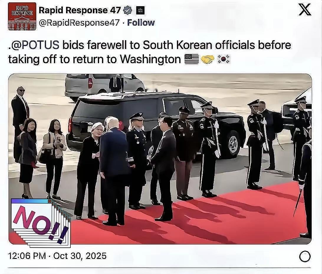 特朗普前脚刚收下韩国送的“国王金冠”和最高勋章，后脚就跳上专机直飞华盛顿，连AP