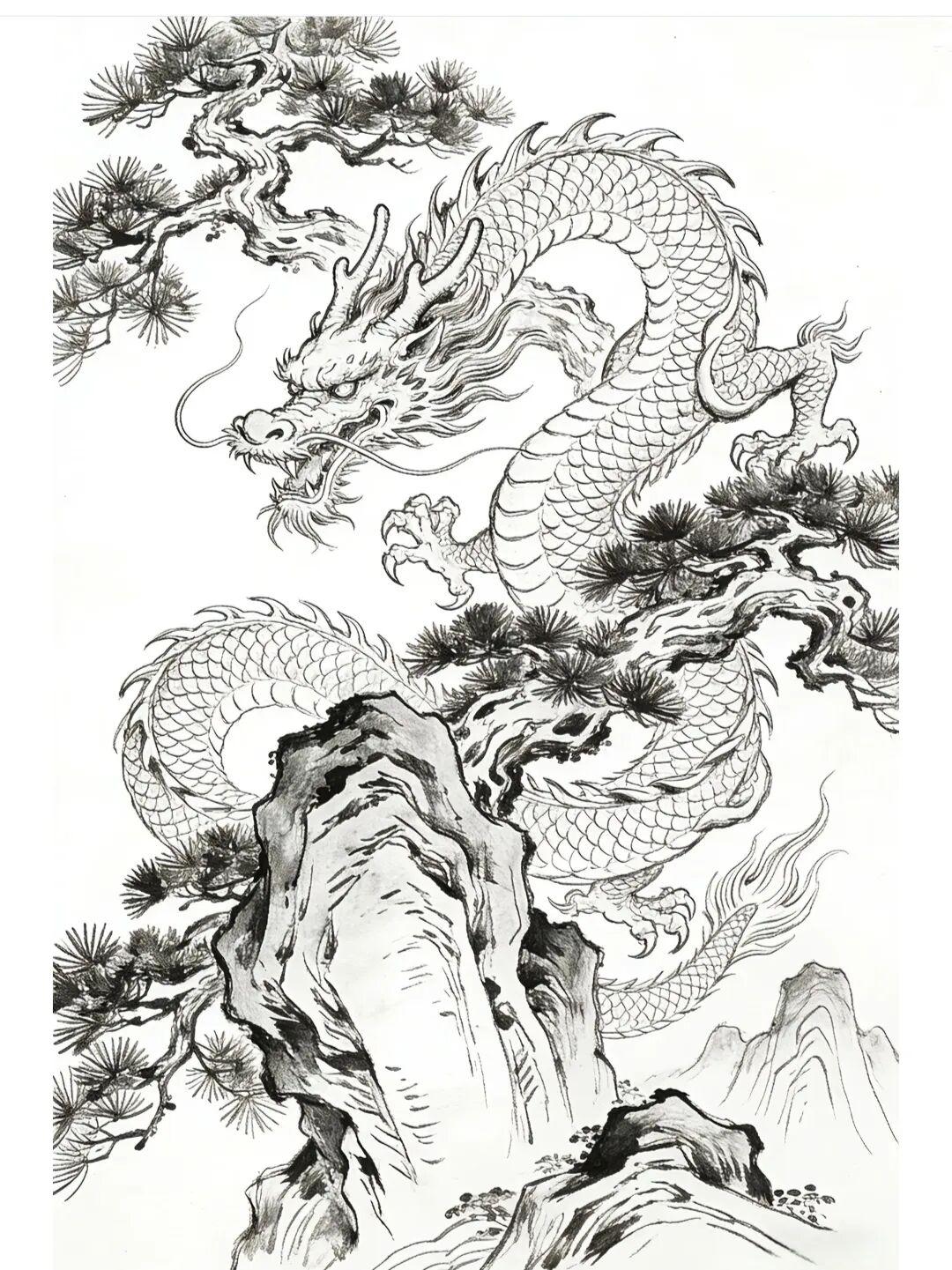 苍松伴龙.福问自来
传统文化