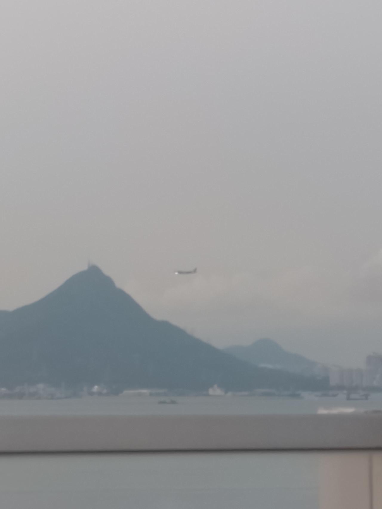 香港机场飞机进场视频