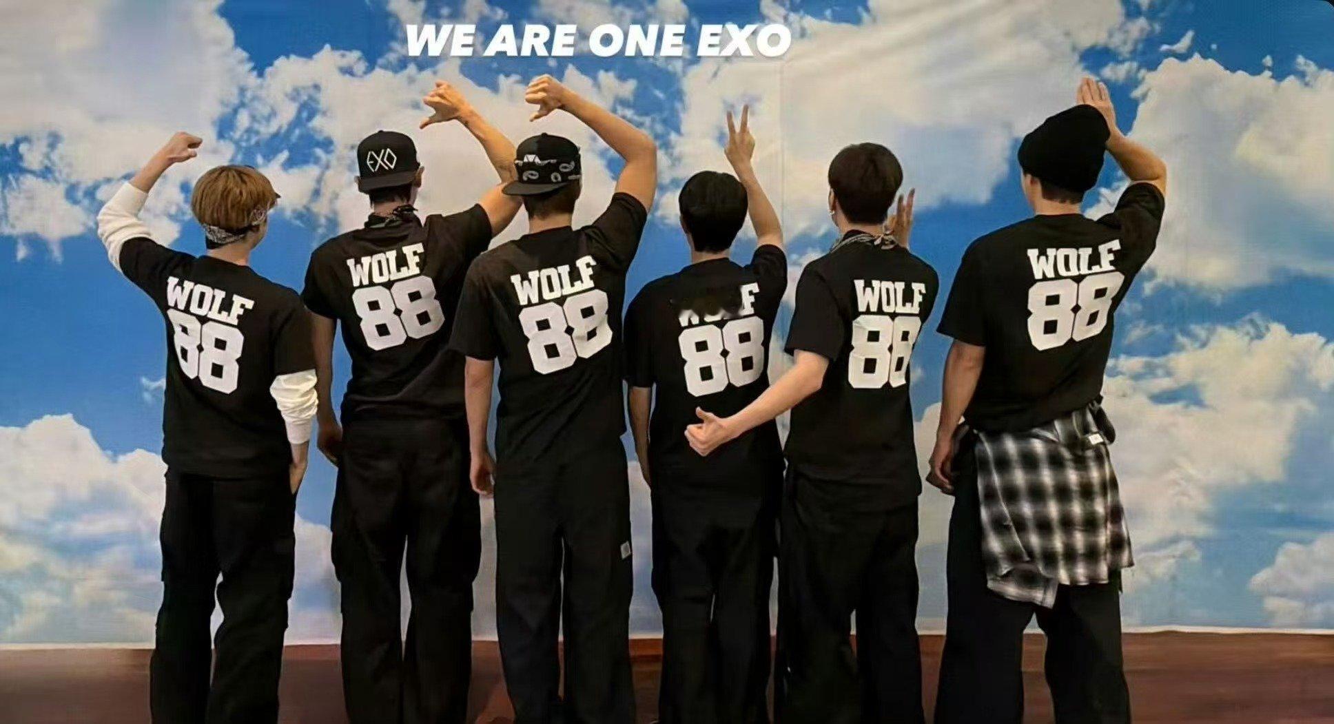 exo梦回狼与美女exo蓝天白云背景啊啊啊啊今夕是何年💧 