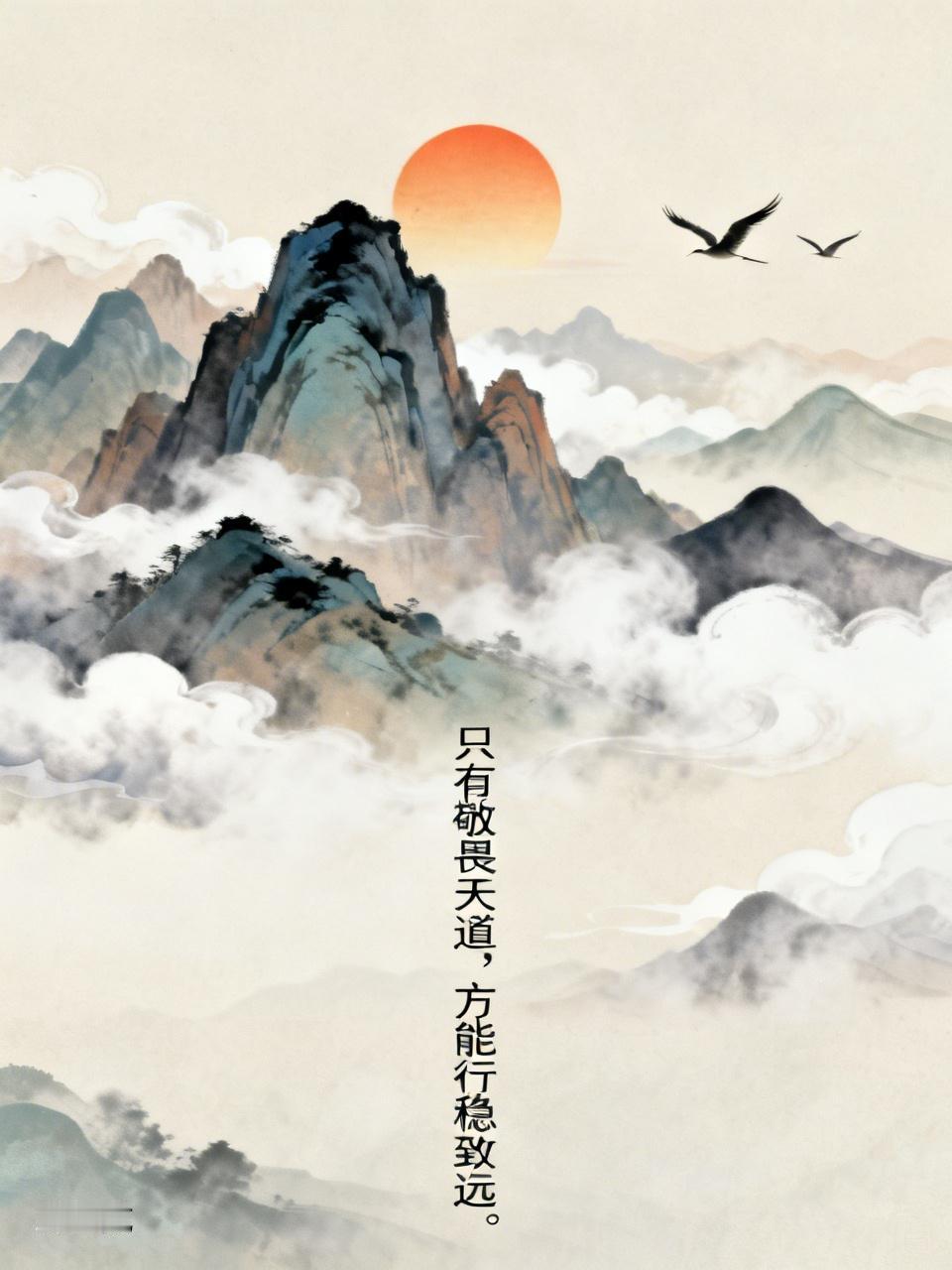 只有敬畏天道，方能行稳致远。