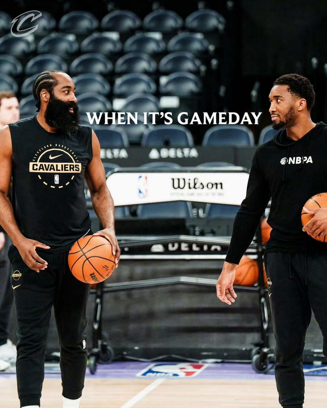 双子星🌟骑士克利夫兰骑士哈登米切尔nba