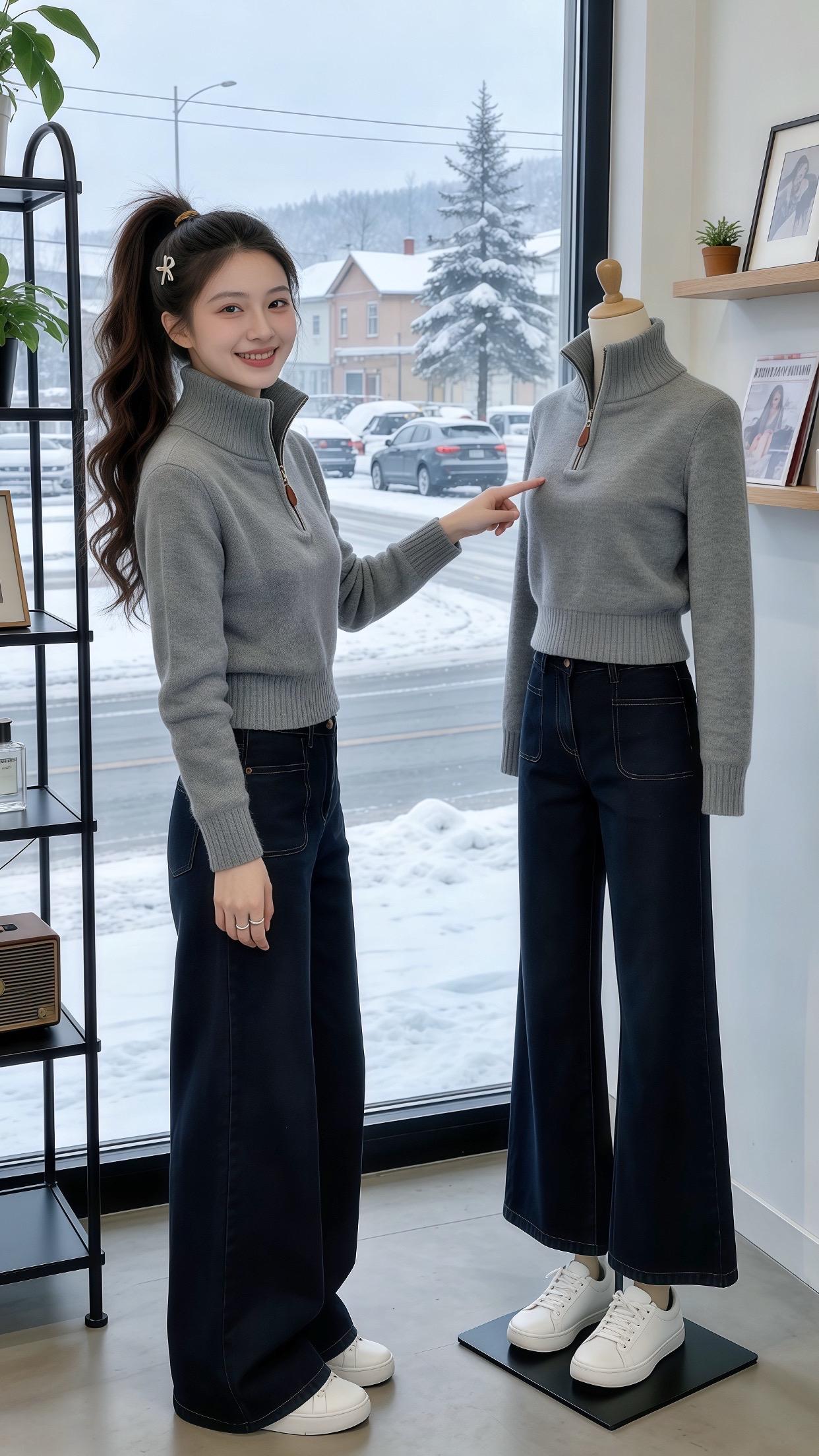 小个子一周不重样的通勤穿搭 新年战袍我回家穿哪套 冬日穿搭一周不重样 ...