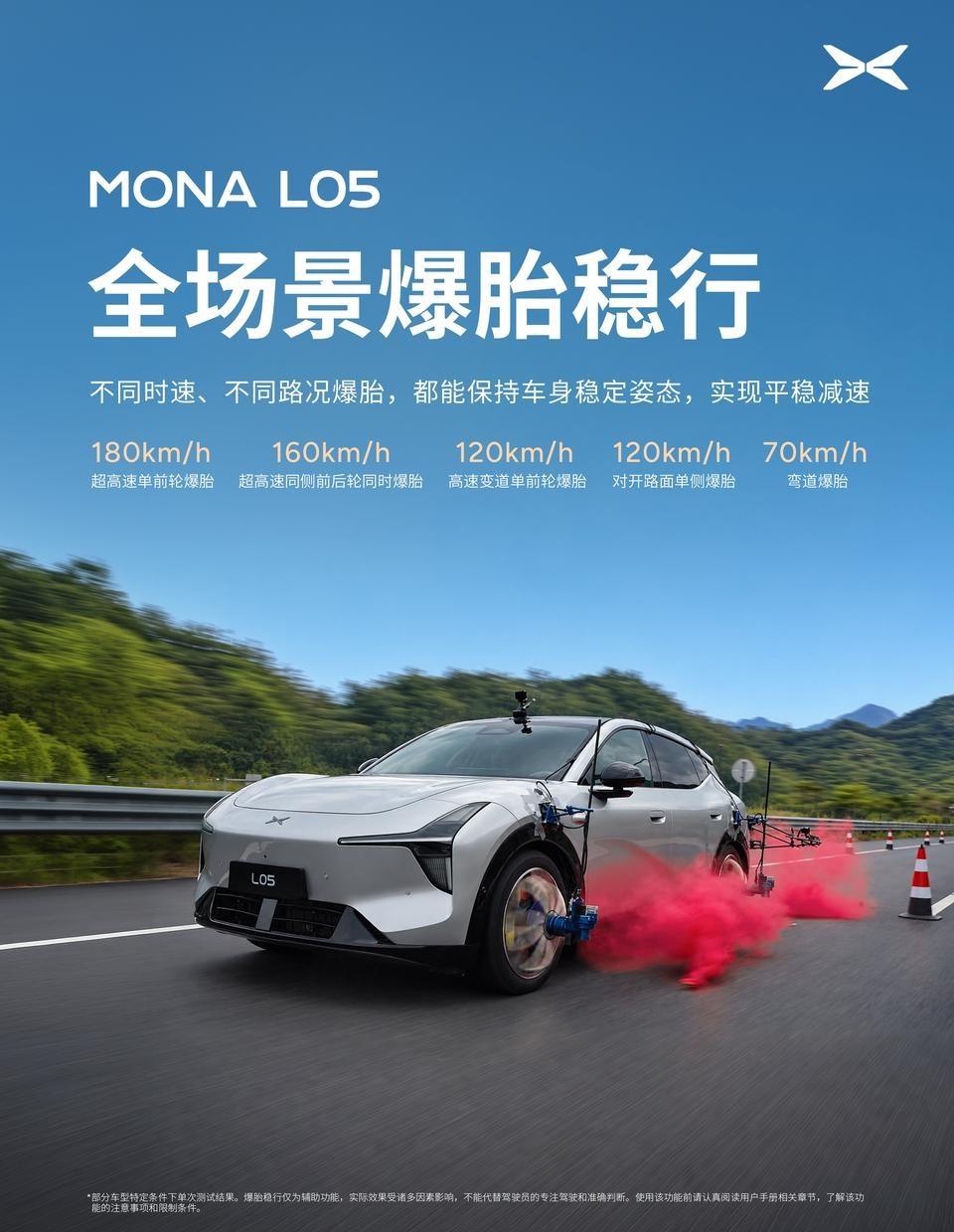 王自如坐进小鹏MONA L05，160km/h时速下直接爆胎，车居然也没失控、没
