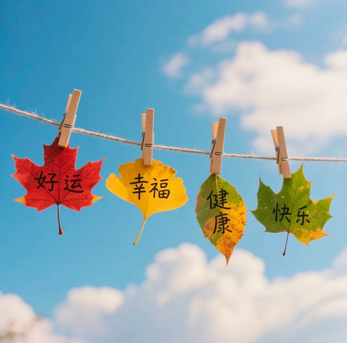 好运幸福健康快乐愿你我都拥有…… 