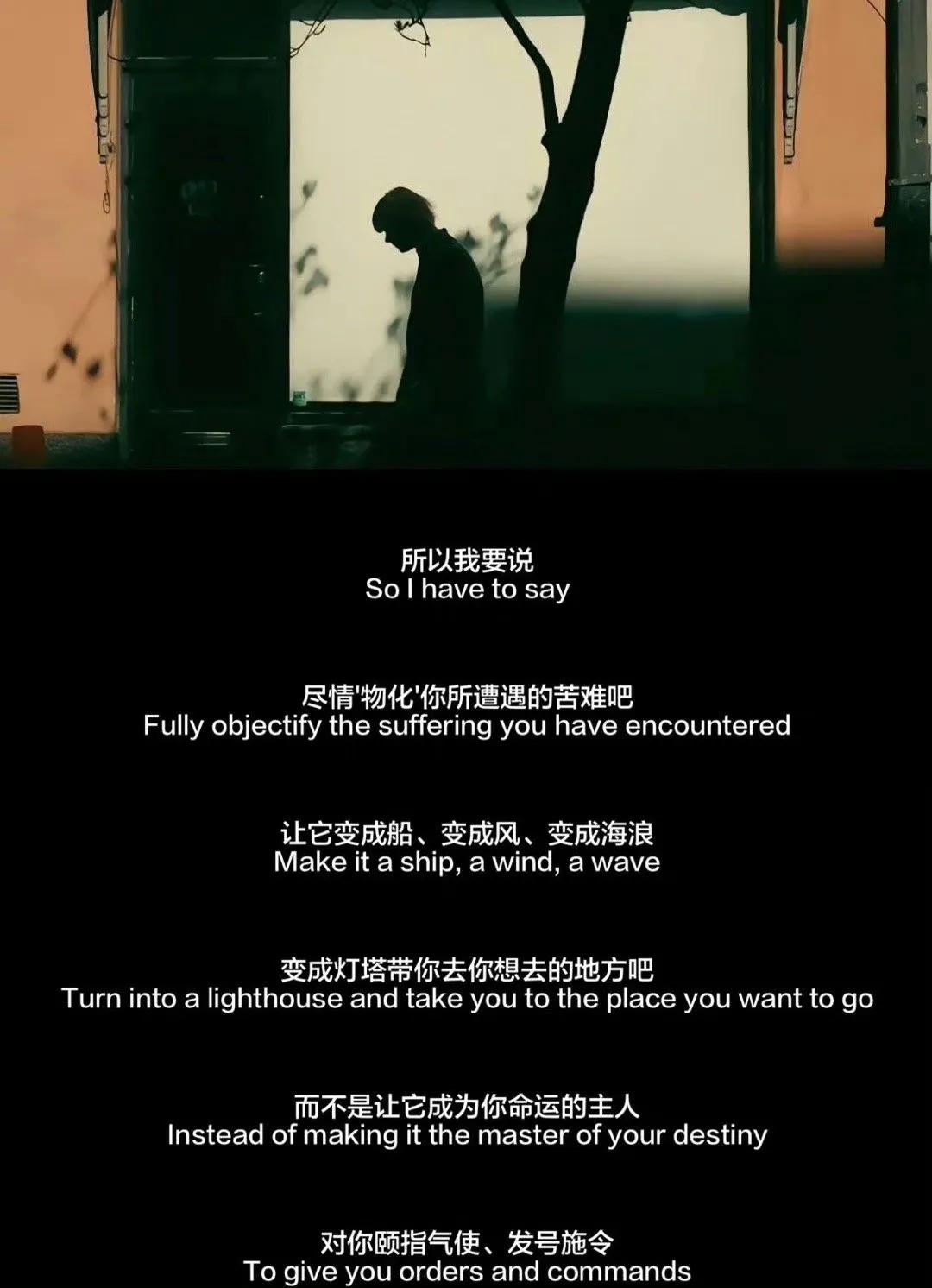 箐南先生在微博发了一句“尽情物化你所遭遇的苦难”让无数人瞬间破防，评论区里许久不