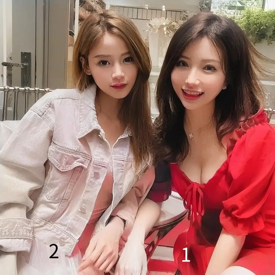假如二位美女是百万富婆，
你想娶哪一位回家做老婆假如富婆看上我