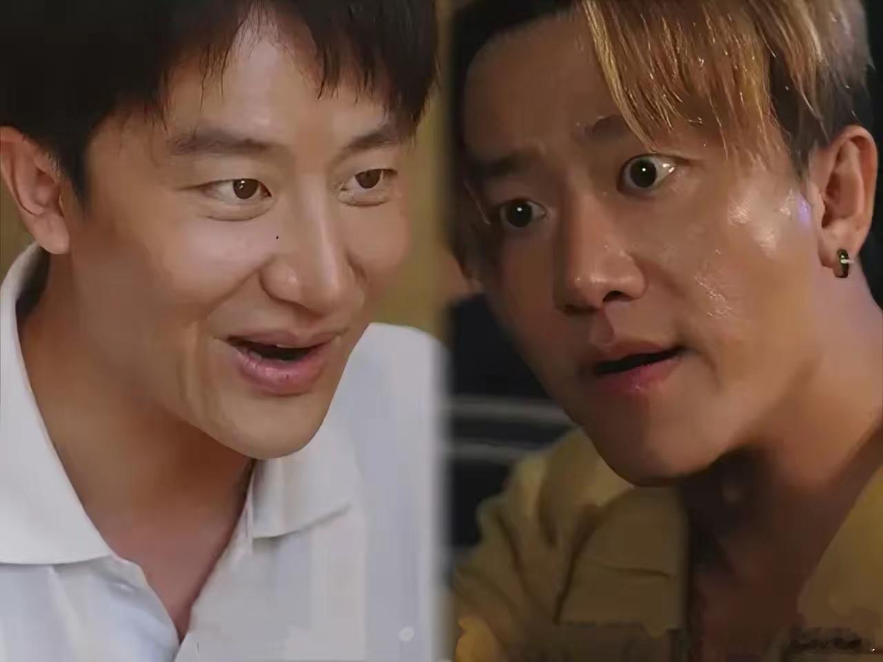 黄轩在悬疑剧《命悬一生》里真是拼了！一人分饰两角不说，还染了一头黄毛，讲起了海南