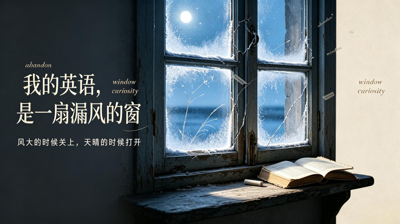 我的英语，是一扇漏风的窗

我一直觉得，我的英语像老家那扇年久失修的木窗——能看