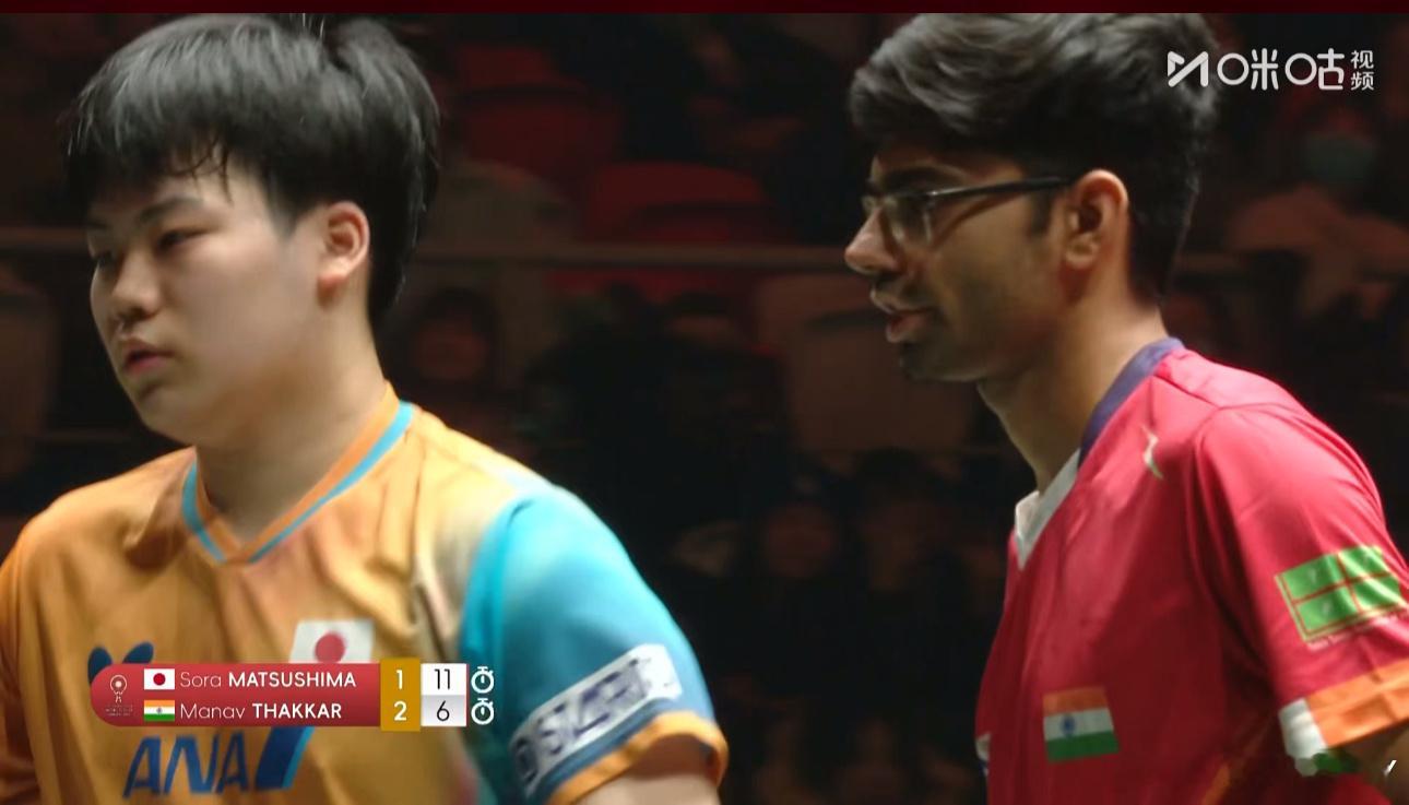 2025混合团体世界杯G2日本5-4印度松岛辉空1-2塔卡（9-11 4-11 