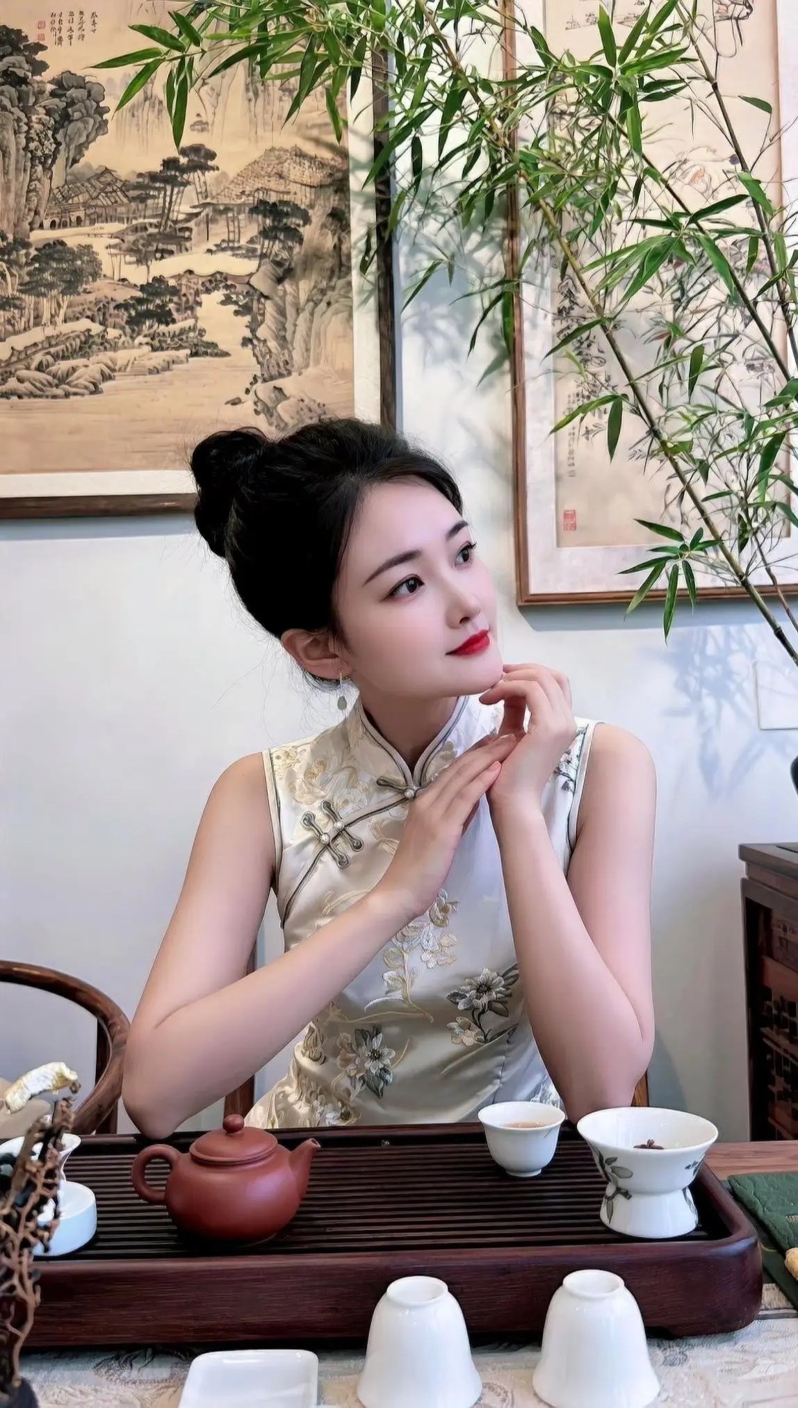 中式服装 改良旗袍穿搭 穿搭