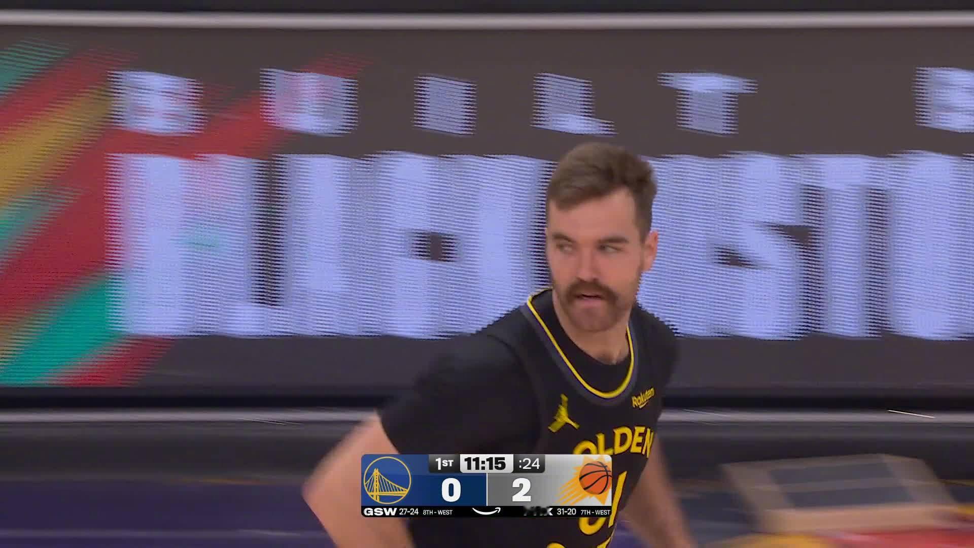 开场斯宾塞三分👌勇士vs太阳