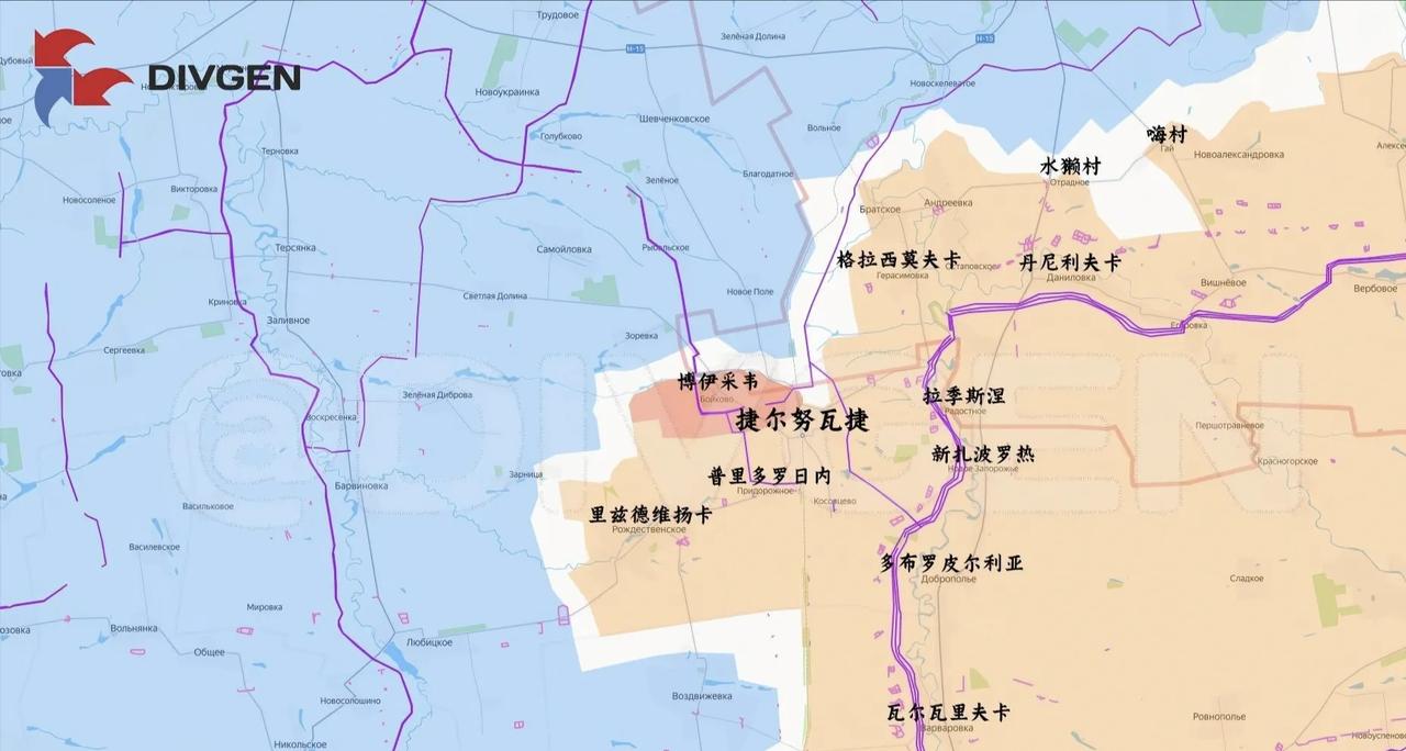 俄军东部集群昨天占领了扎波罗热州与第聂伯罗彼得罗夫斯克州交界处的博伊科沃（博伊科