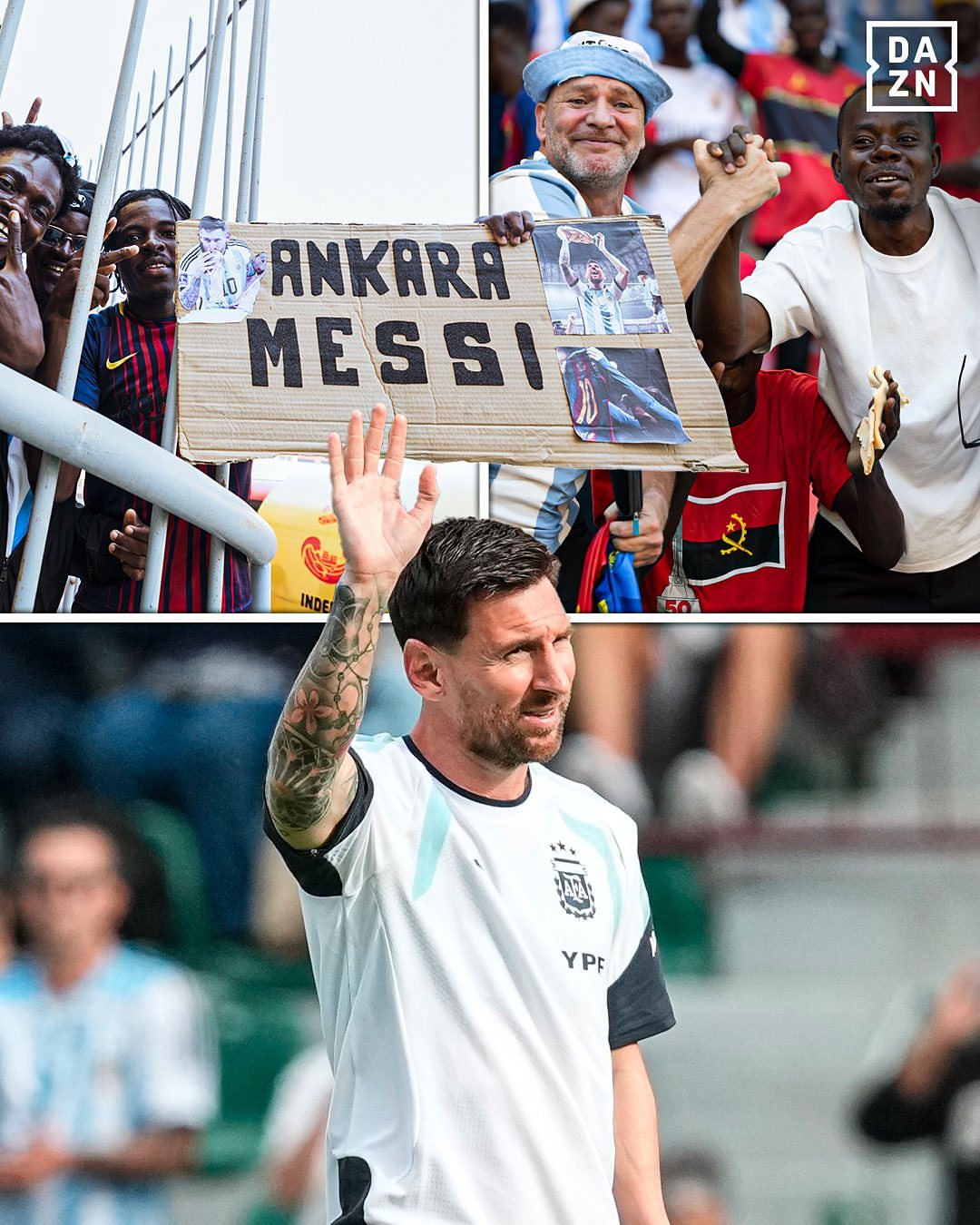安哥拉球迷对于梅西的狂热 🤯🇦🇷🇦🇴