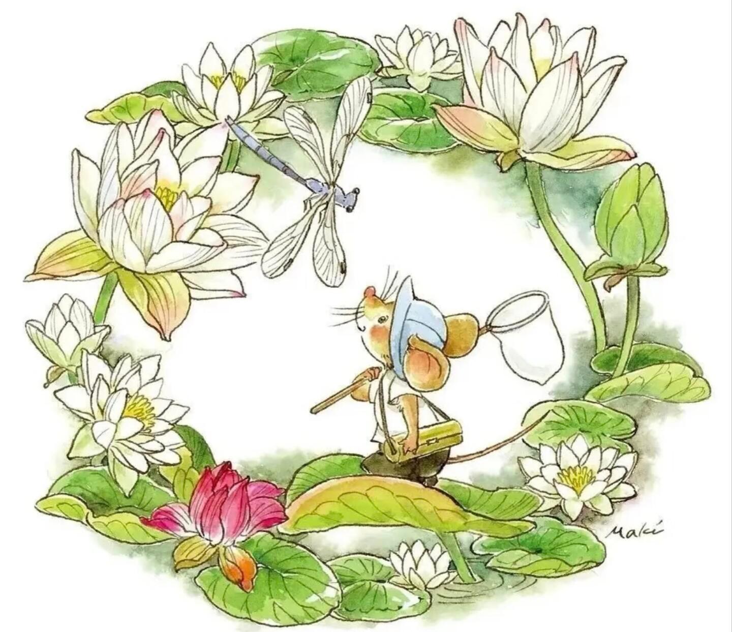 盛夏壁纸大放送动漫仲夏狂欢季 治愈系插画作品分享🌸日本插画师makiko的作品