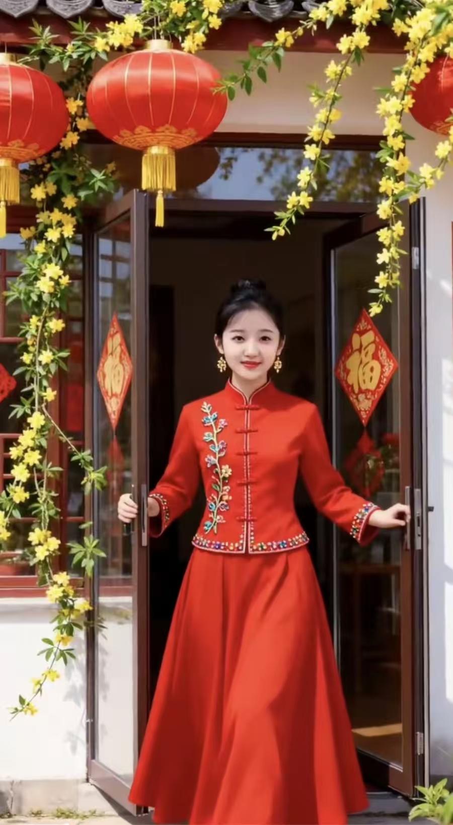 天净沙·春日迎新
开门便遇春风，
迎春绕户香浓。
新客欢颜动容。
似迎娇宠，
宛