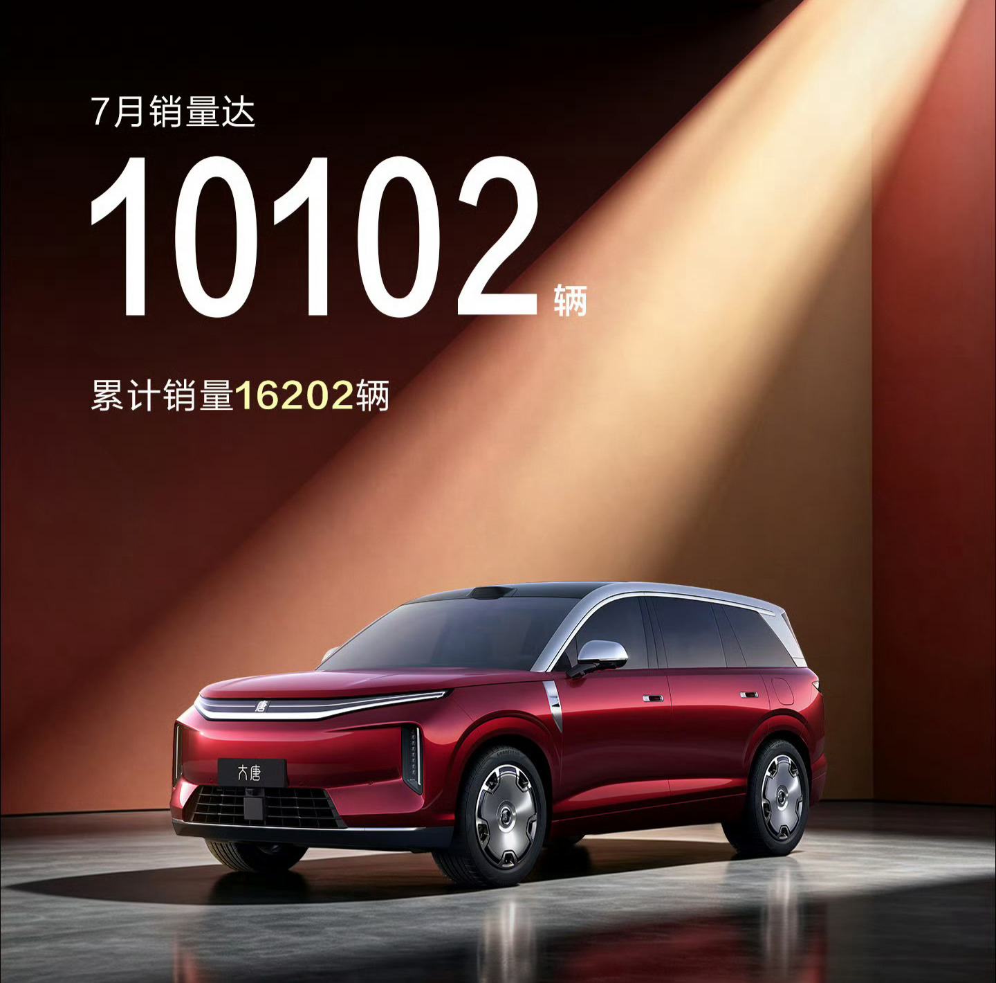 7月比亚迪大唐销量破万辆，8月目标是1.5万辆，后面挑战2万辆。市场大环境不咋好