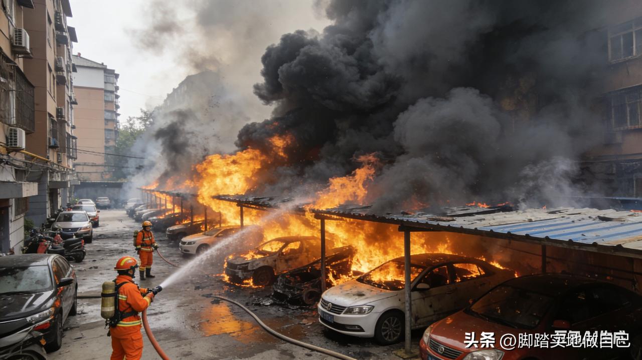 家人们！太吓人了！陕西神木突发大火🔥
 
3月23号，神木西沙街道一个小区的电