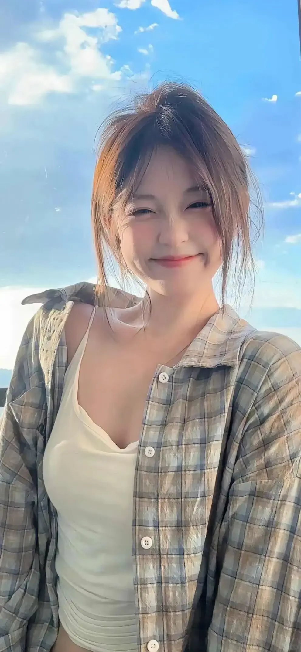 蓝天少女感 阳光多巴胺 自然温柔风 治愈系mm 海盐系夏天