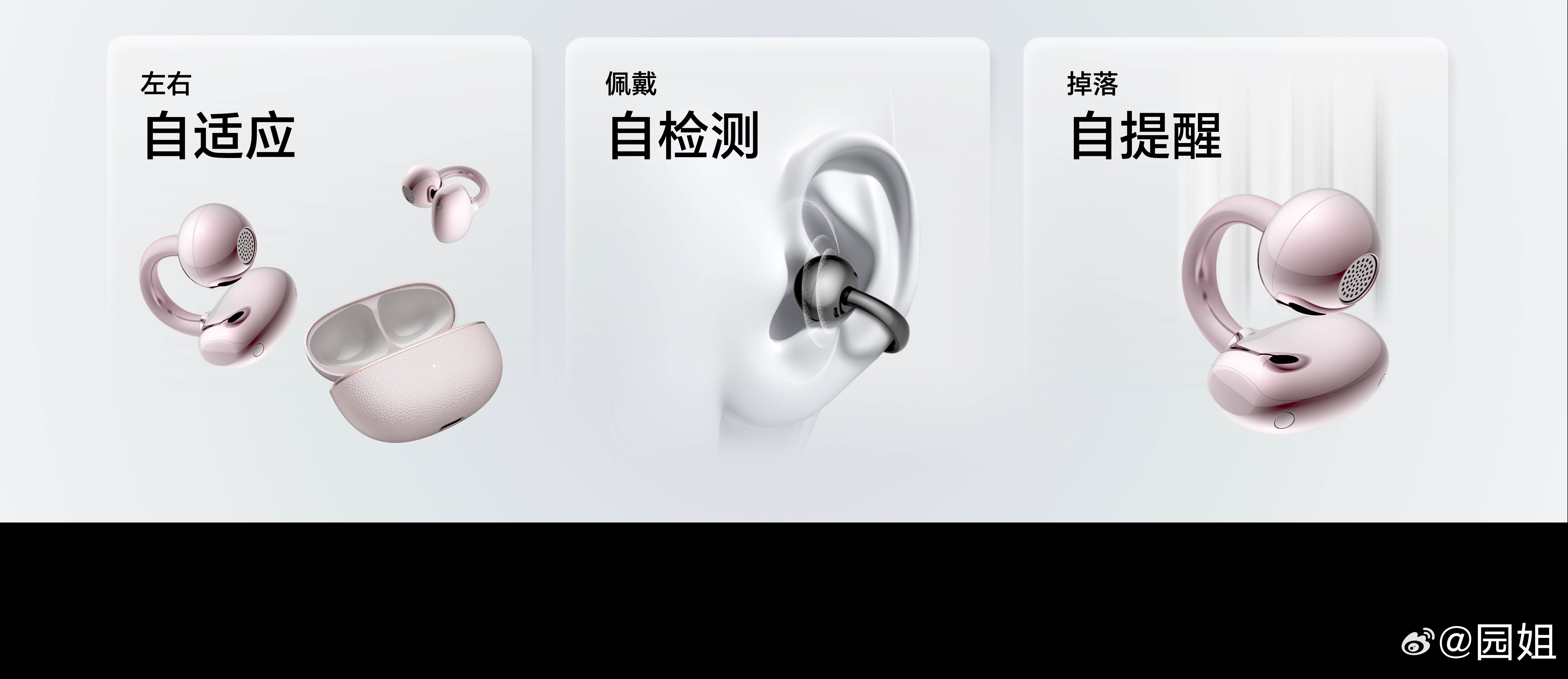  拥有同档位唯一左右耳自适应、佩戴自检测、掉落提醒等功能，新增骨传导AI麦克风，