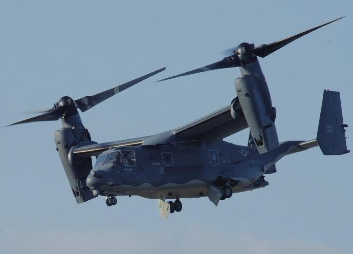每天认识一件兵器 V-22“鱼鹰”倾转旋翼机V-22“鱼鹰”（Osprey）是美