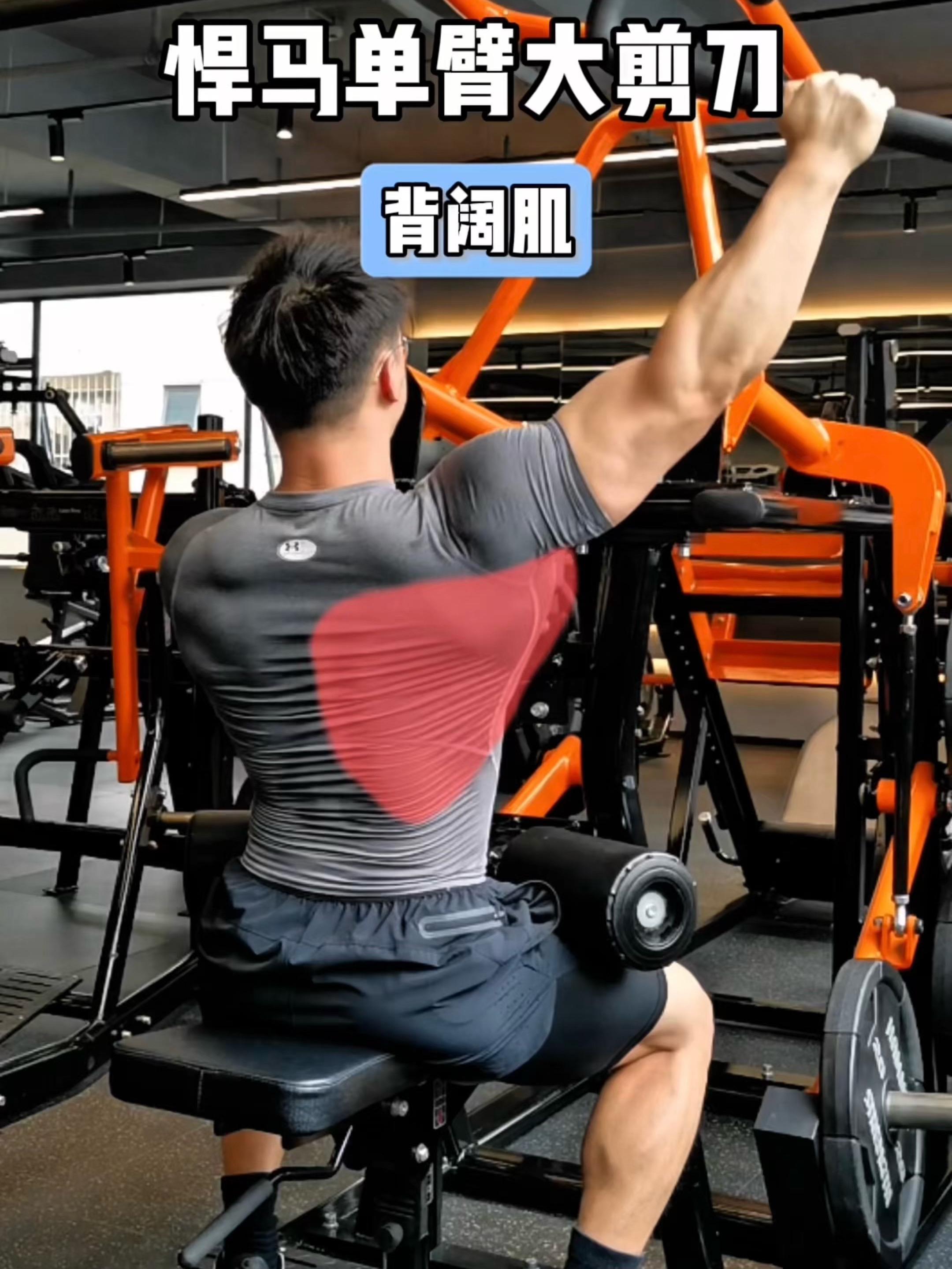 悍马单臂大剪刀，保姆级教程！ 一、目标肌群 悍马单臂大剪刀，背阔肌 二...
