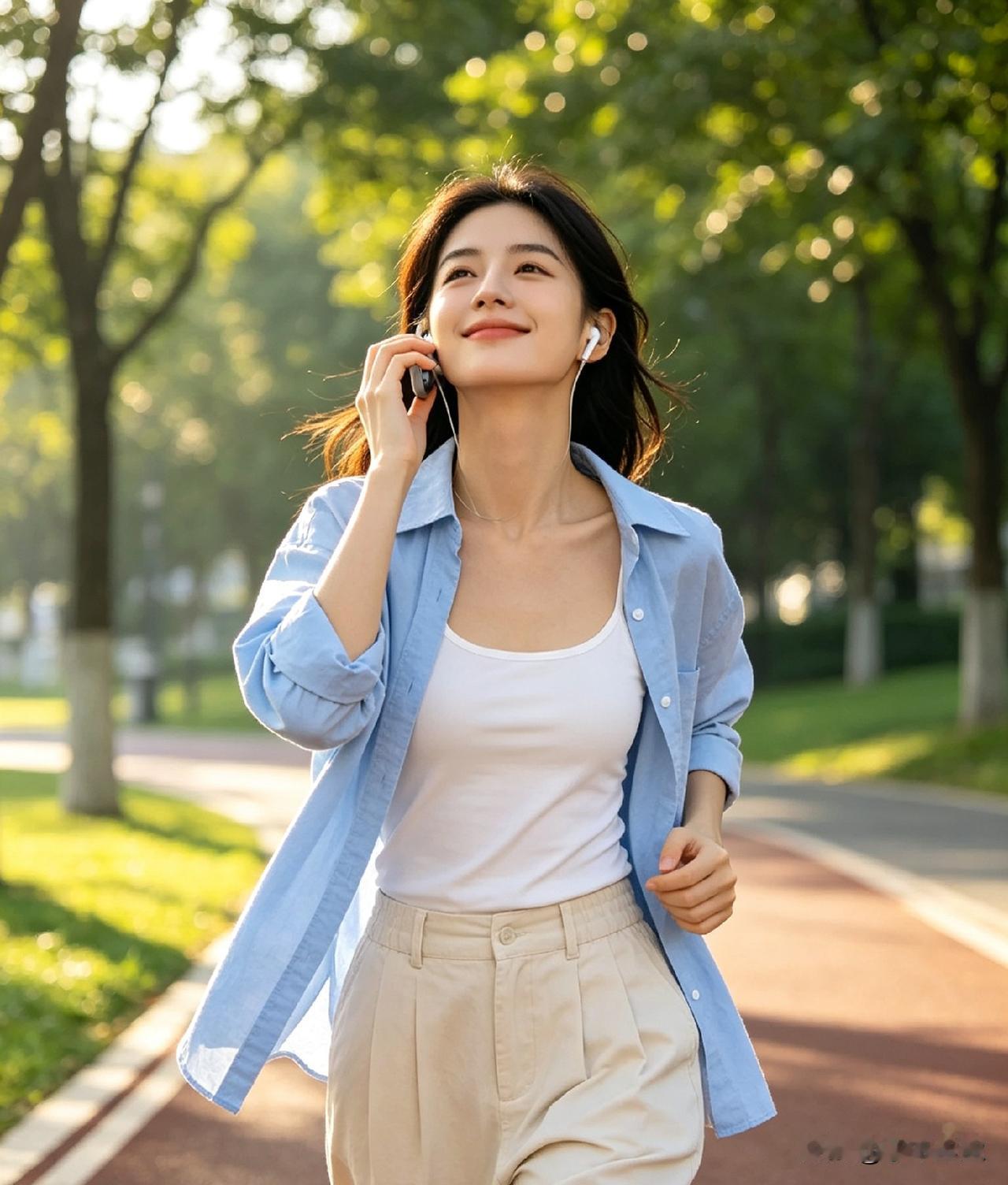经过一番思想斗争，还是决定走出家门，继续听歌散步……月光下的葫芦，无花果，凌霄花